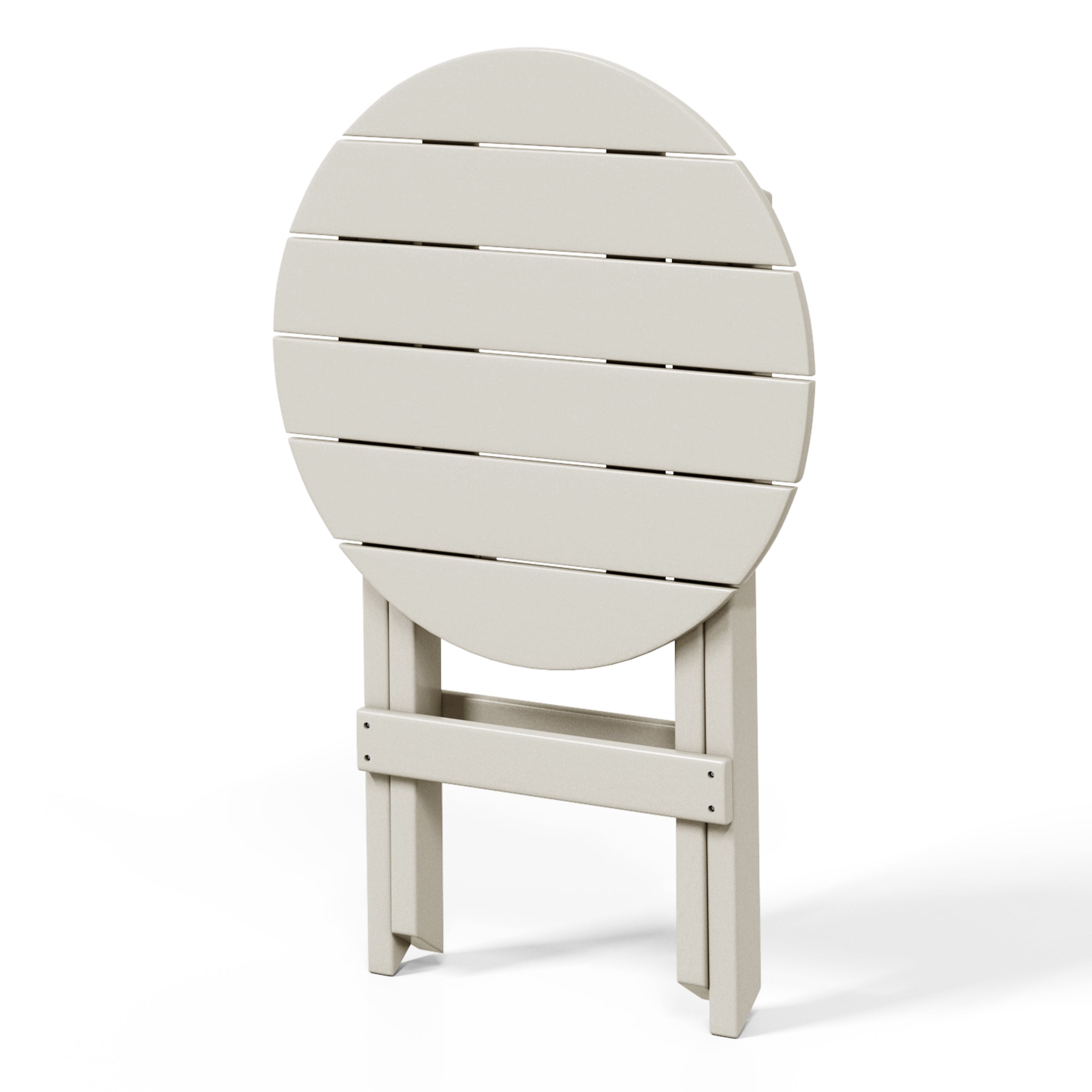 Paradise HDPE Outdoor 24.5 Inch Round Portable Folding Patio Dining Table