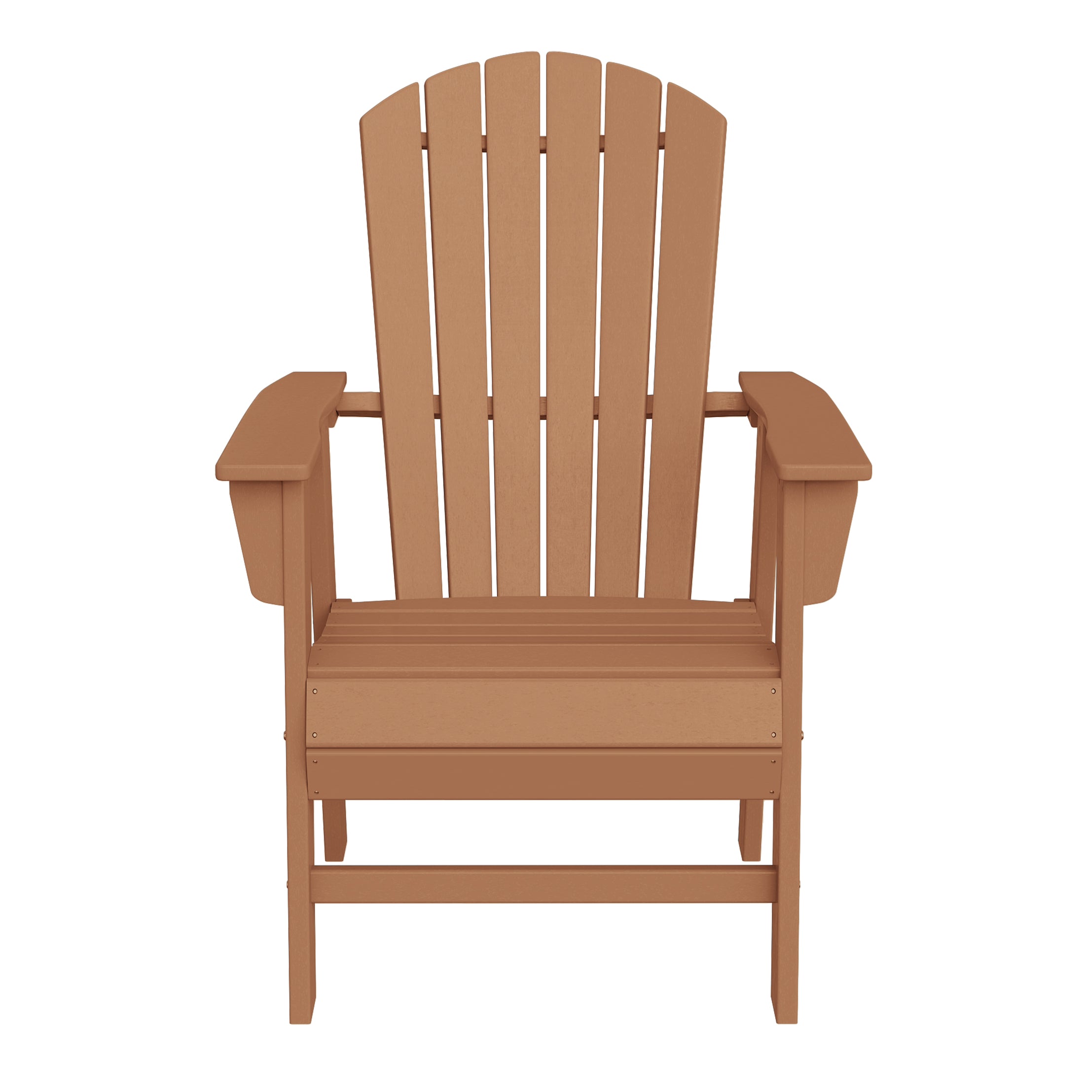 Portside Outdoor Patio Shell-back Adirondack Dining Chair Weather Resistant