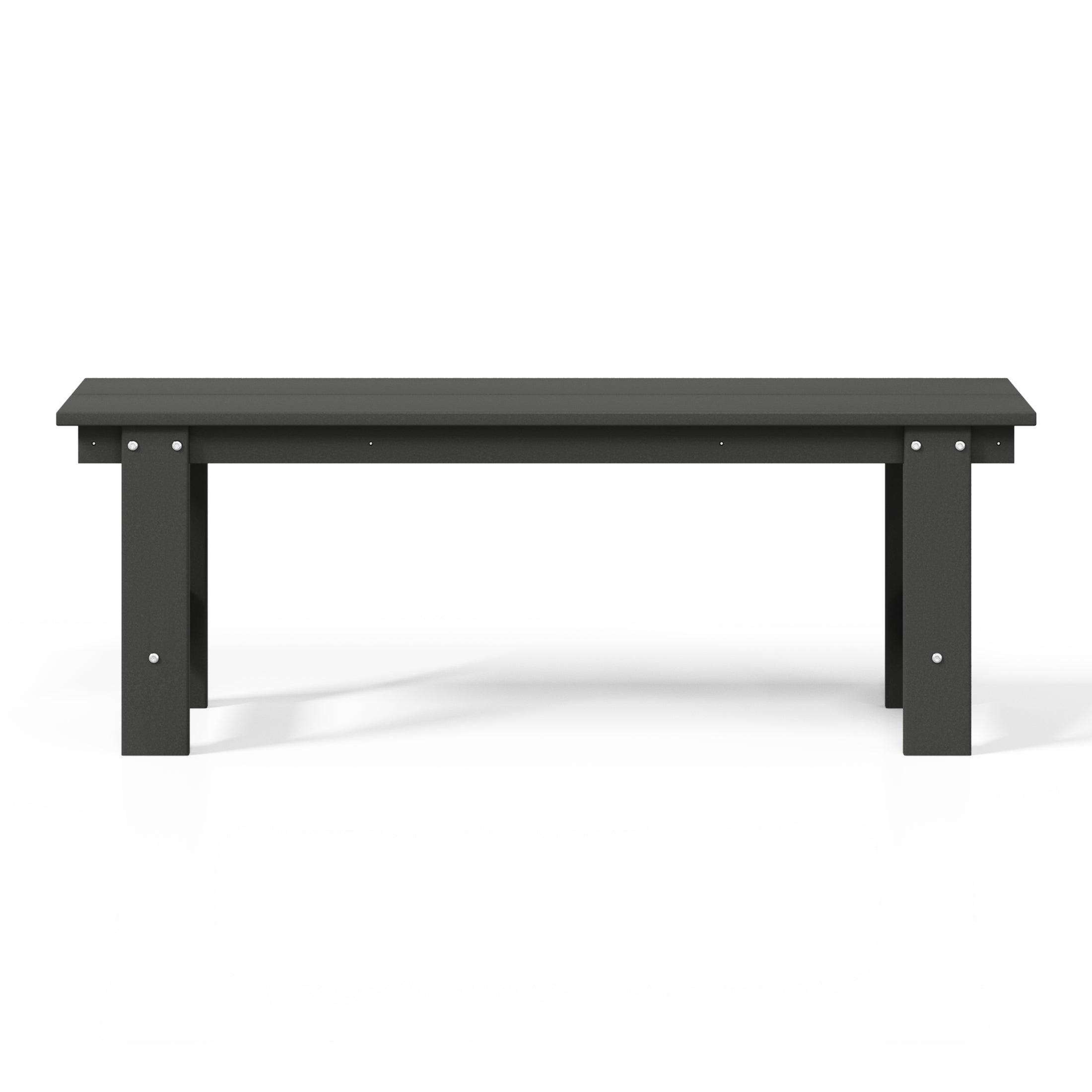 Palms Outdoor HDPE 48" Modern Backless Patio Bench