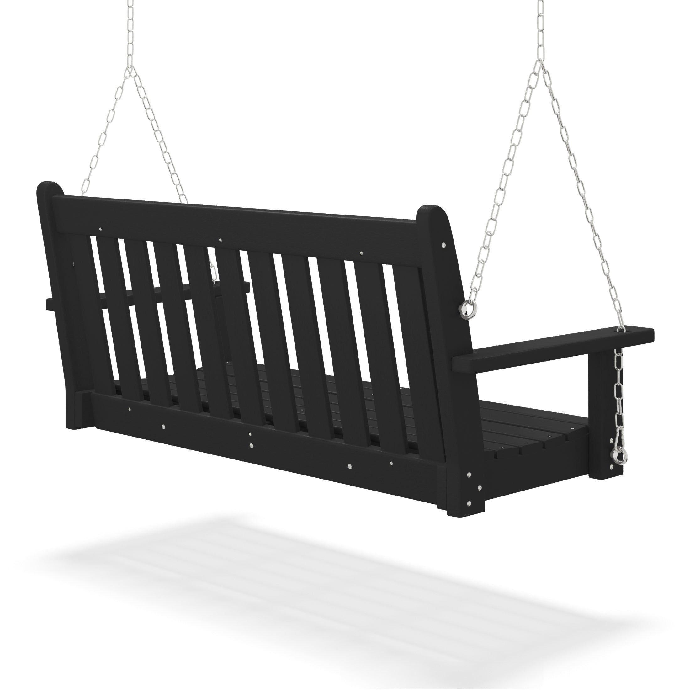 Paradise Outdoor Patio HDPE Hanging Front Porch Swing Bench
