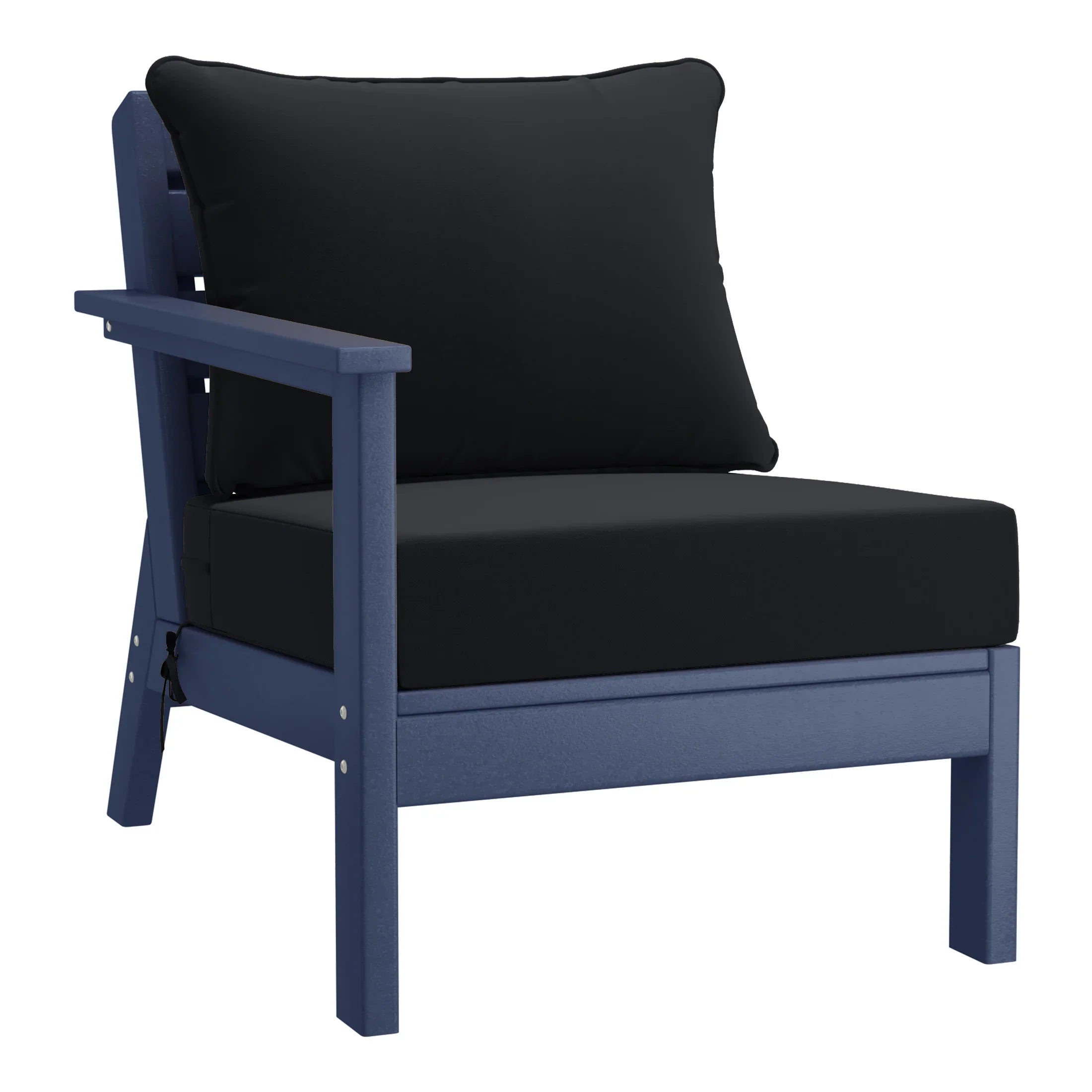 Portsmouth Outdoor Patio HDPE Sectional Sofa with Patio Cushions