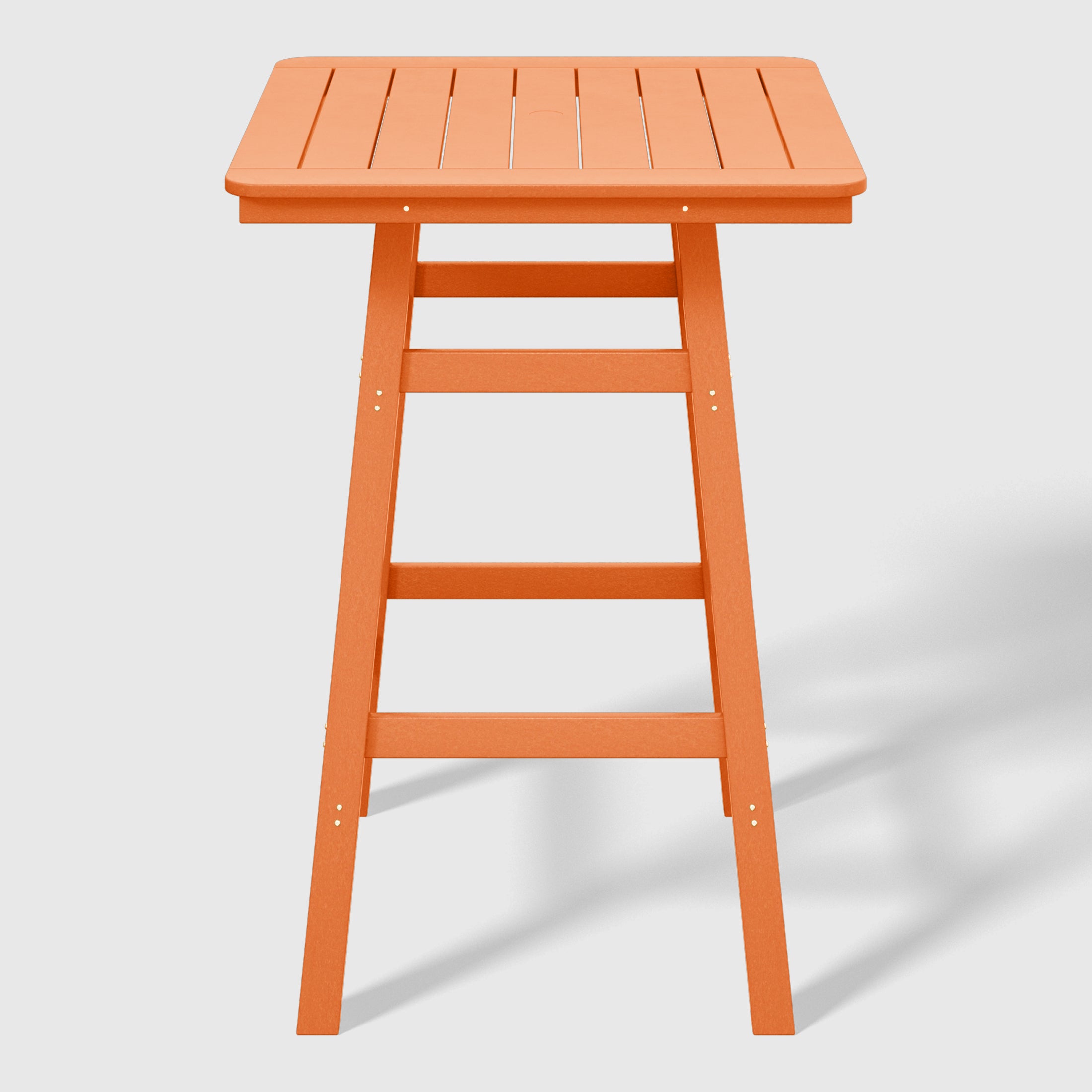 Paradise 5-Piece HDPE Outdoor Patio Dining Bar Bistro Table Set with Bar Stools