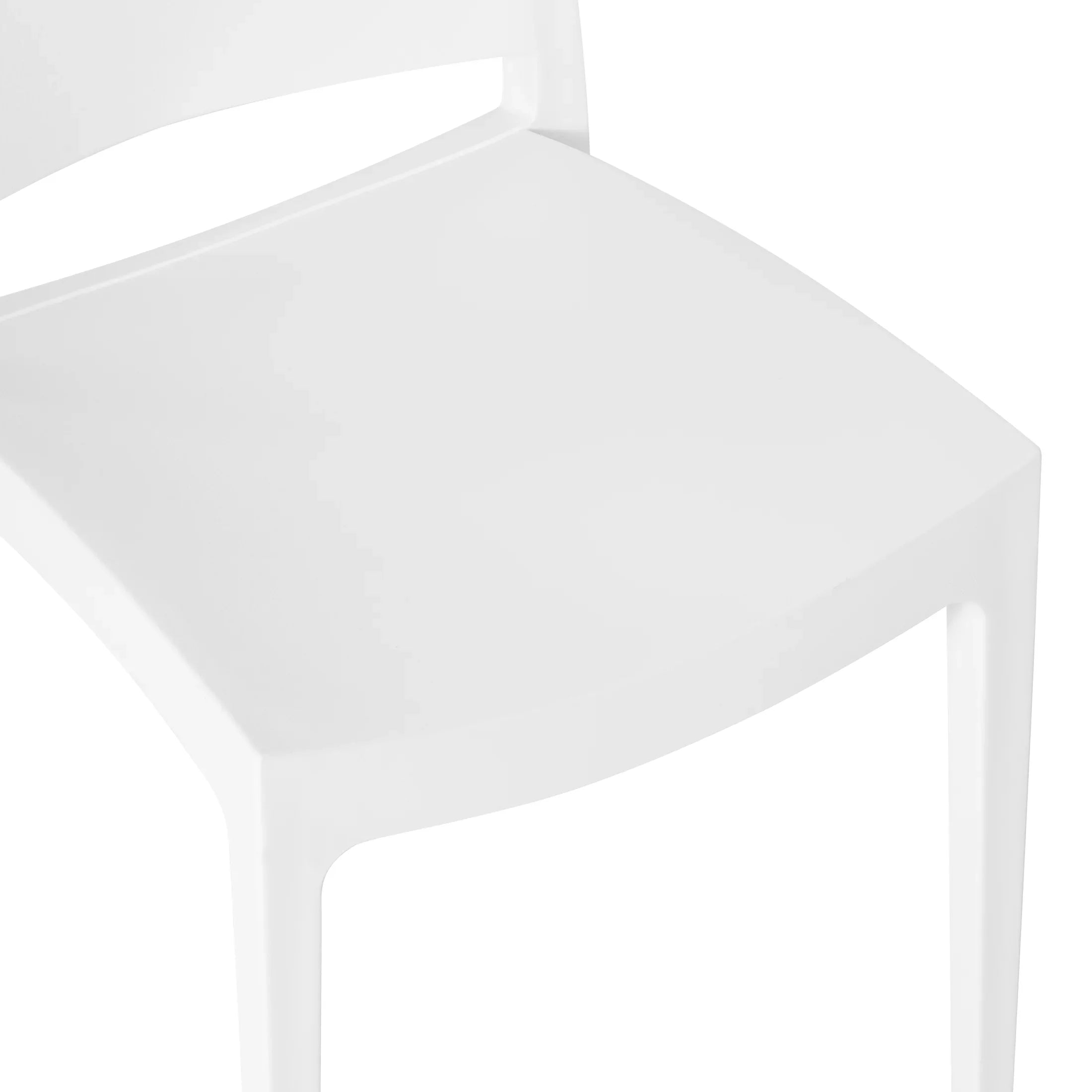 Sunshine Modern Polypropylene Stackable Plastic Patio Dining Chair (Set of 2)