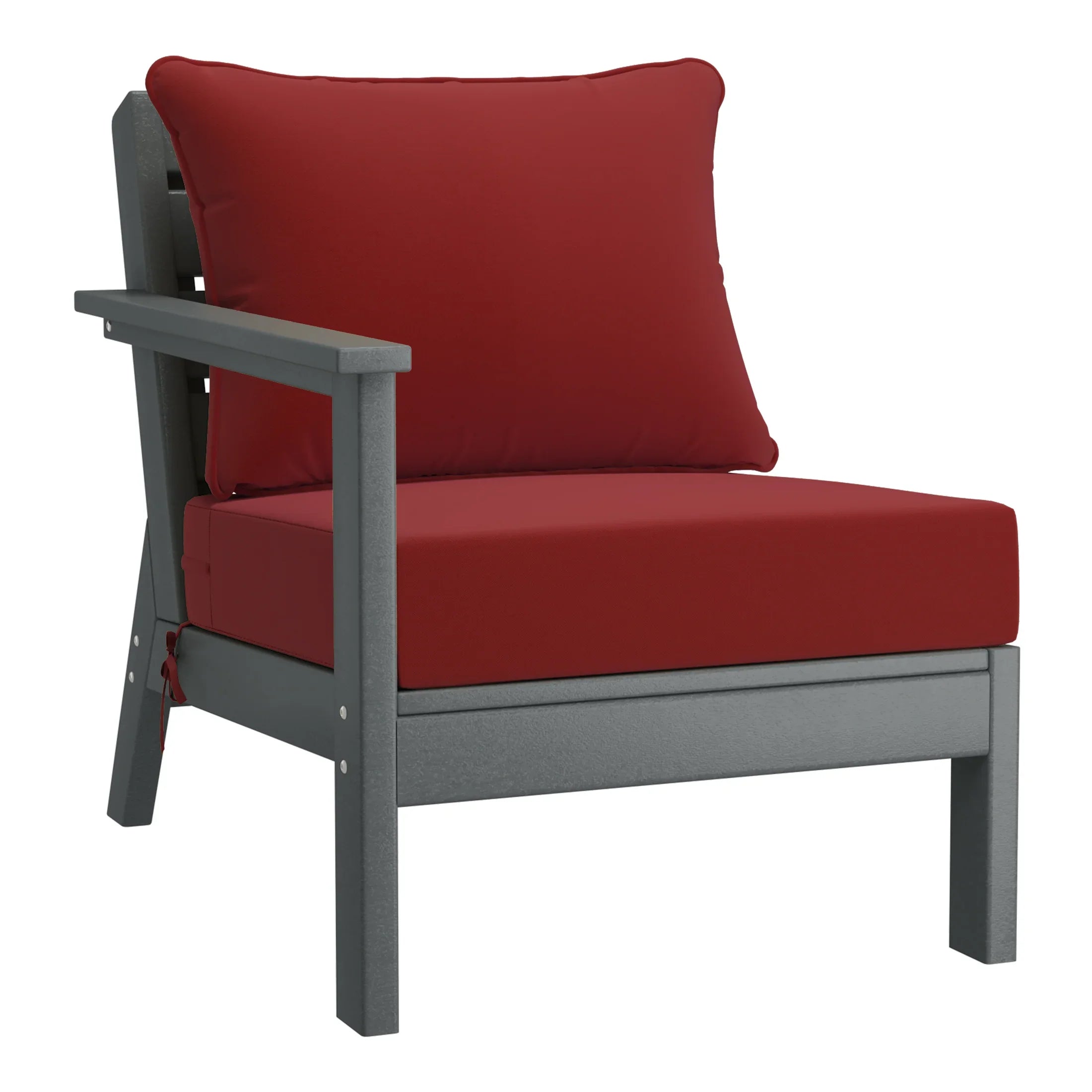 Portsmouth Outdoor Patio HDPE Sectional Sofa with Patio Cushions