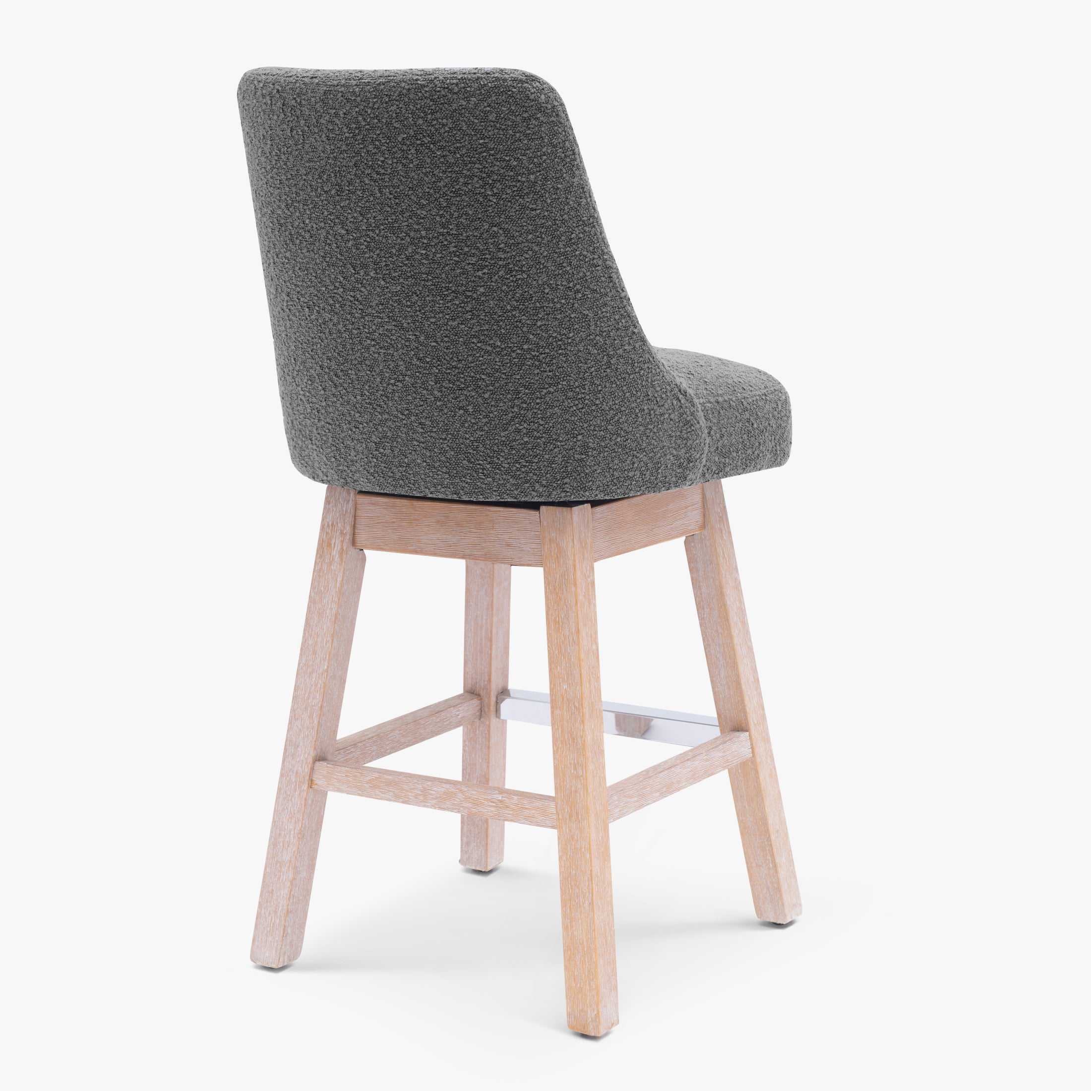 Amélie 26" Upholstered Swivel Counter Height Bar Stool