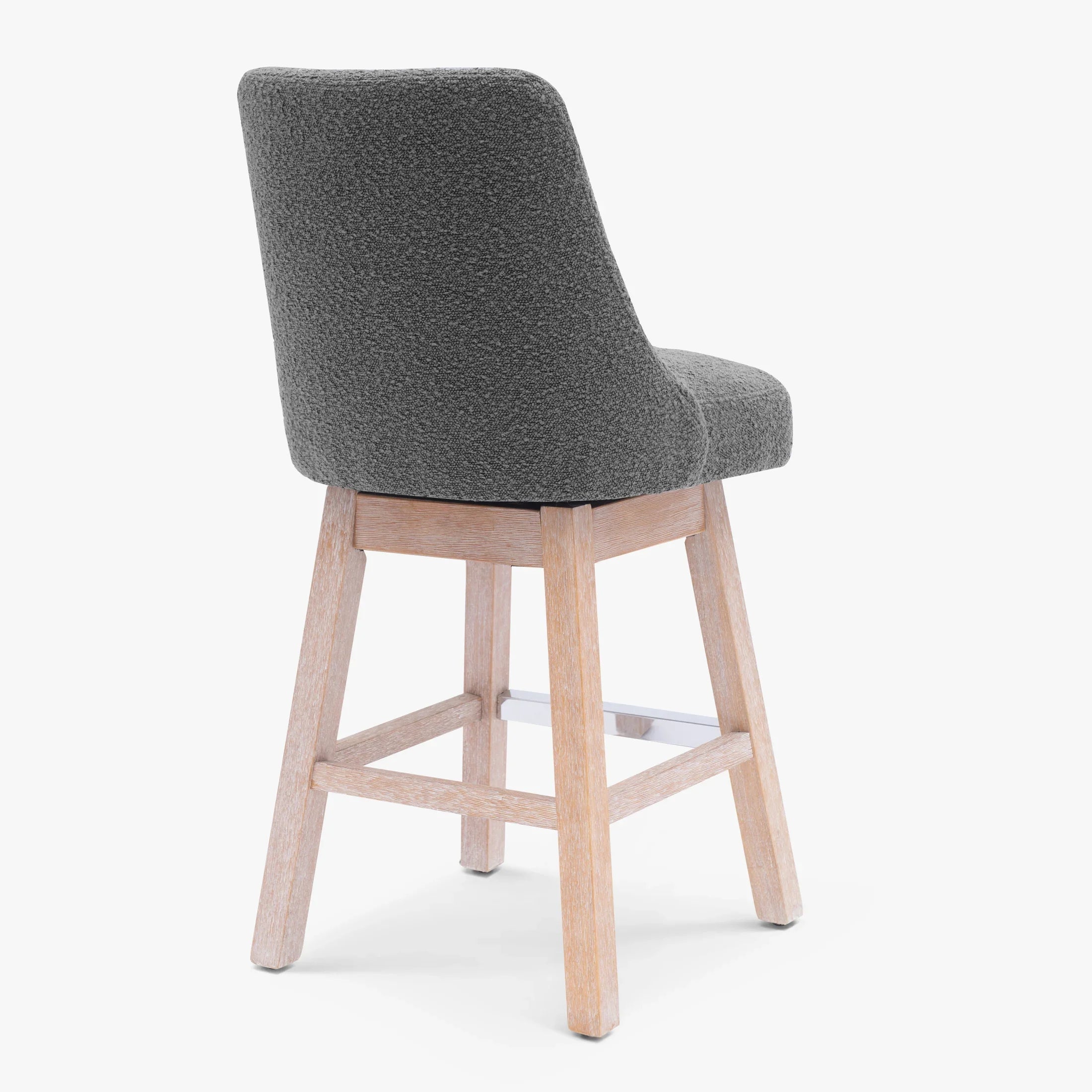 Amélie 26" Upholstered Swivel Counter Height Bar Stools (Set of 2)