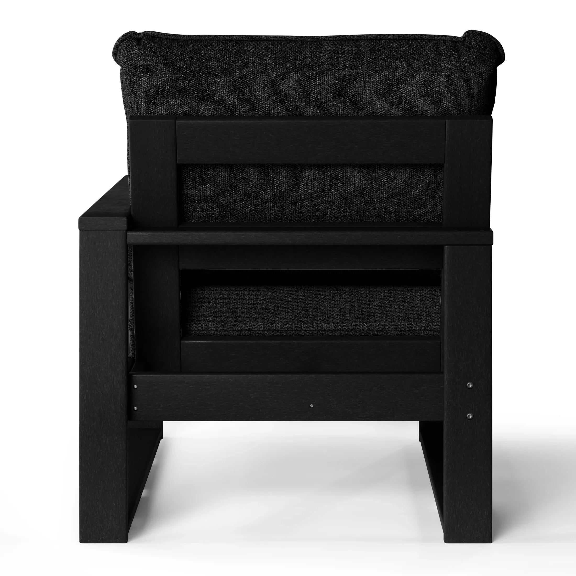 Rockaway Outdoor Patio HDPE Right Arm Facing Sectional Corner Chair with Patio Cushions