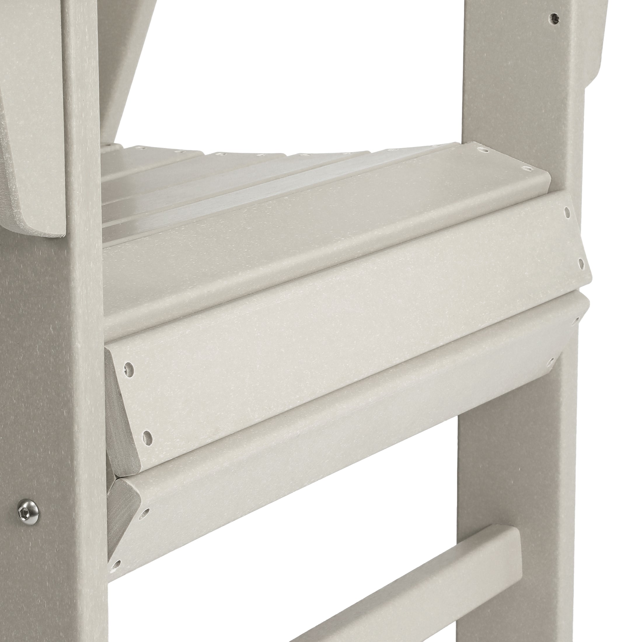 Palms Outdoor Patio HDPE Plastic Modern Adirondack Dining Chair