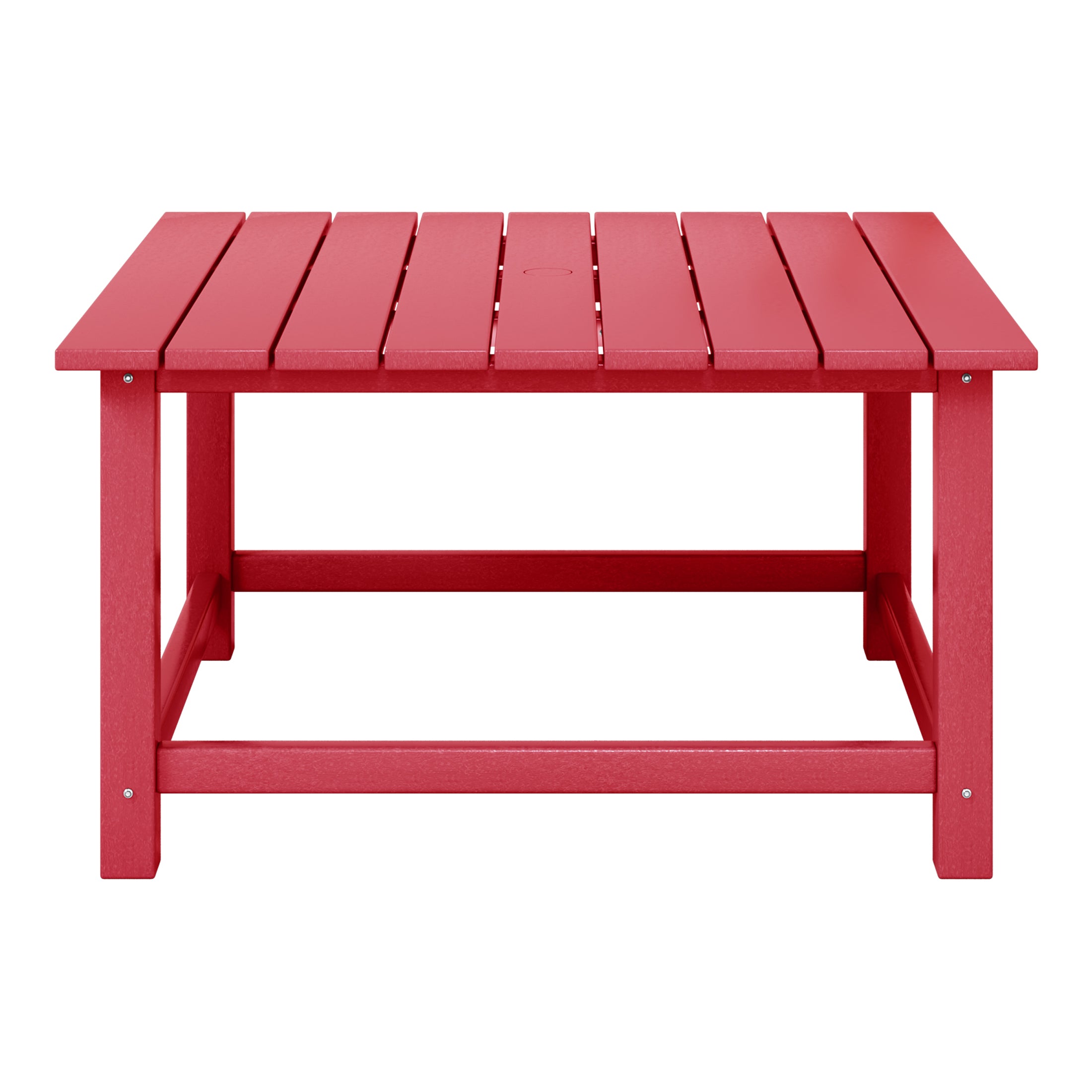 Paradise Low Outdoor HDPE Square Patio Coffee Table