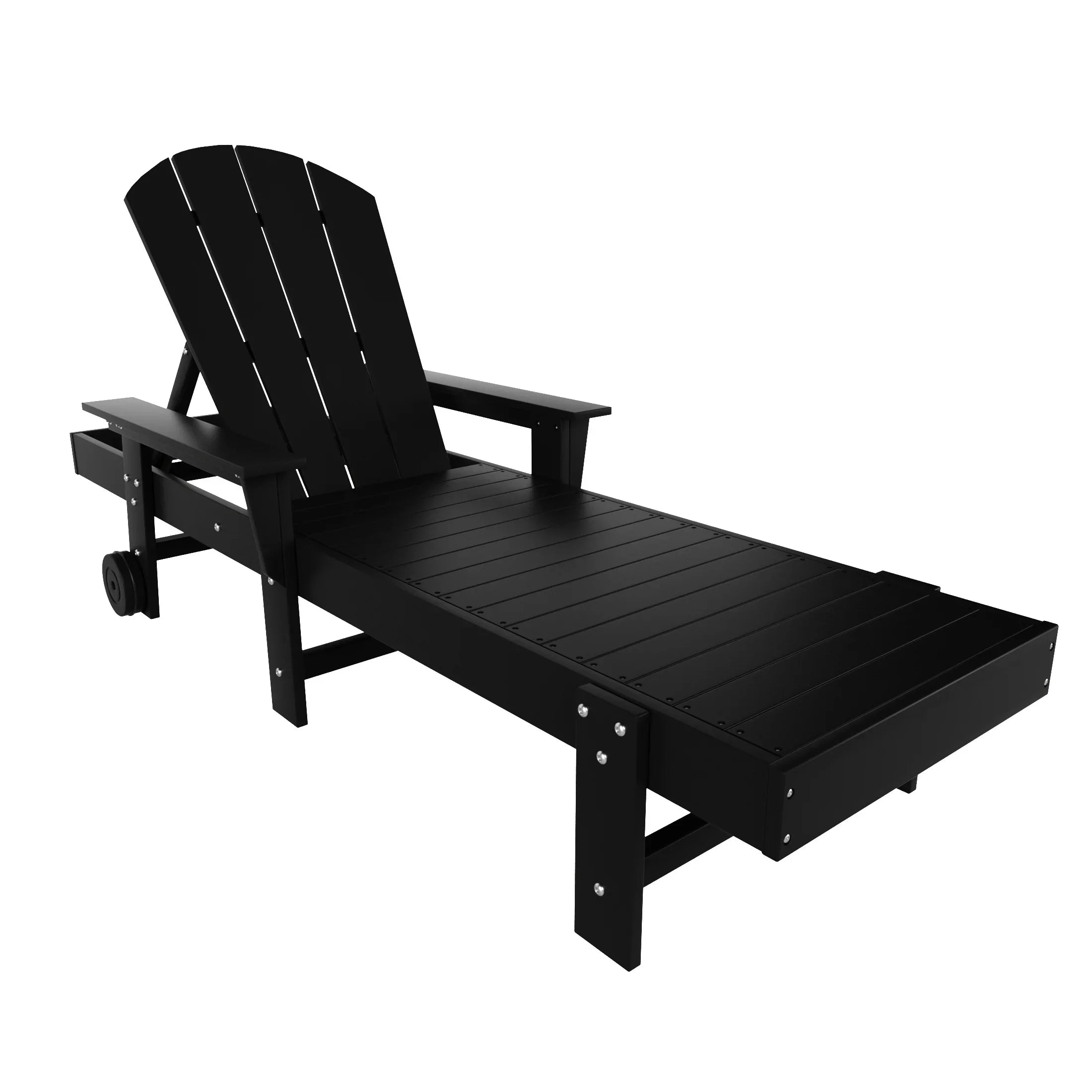 Paradise Reclining Chaise Lounge With Arms & Wheels