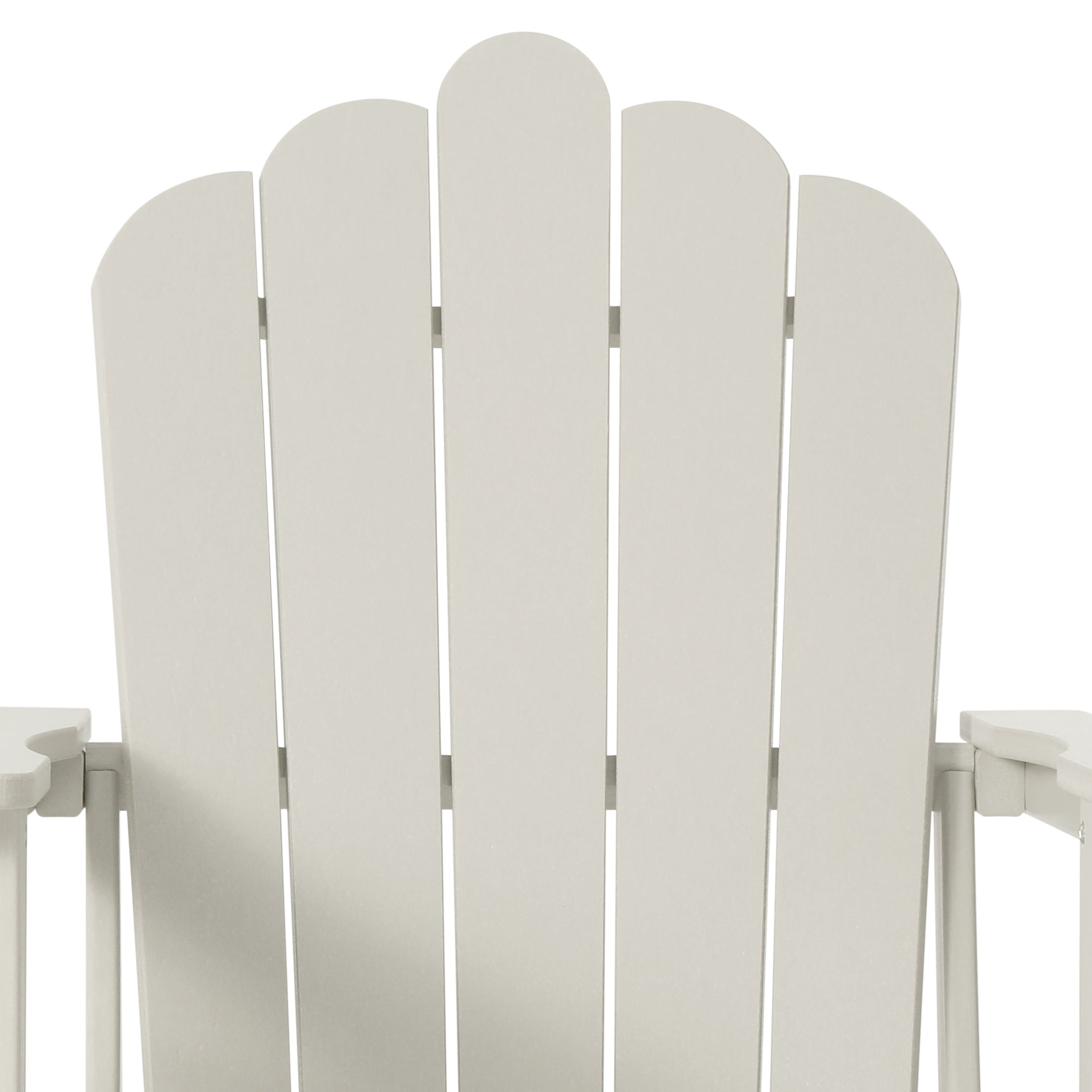 Lakeview 12-Piece HDPE Outdoor Patio Furniture Adirondack Chair Conversation Table Set