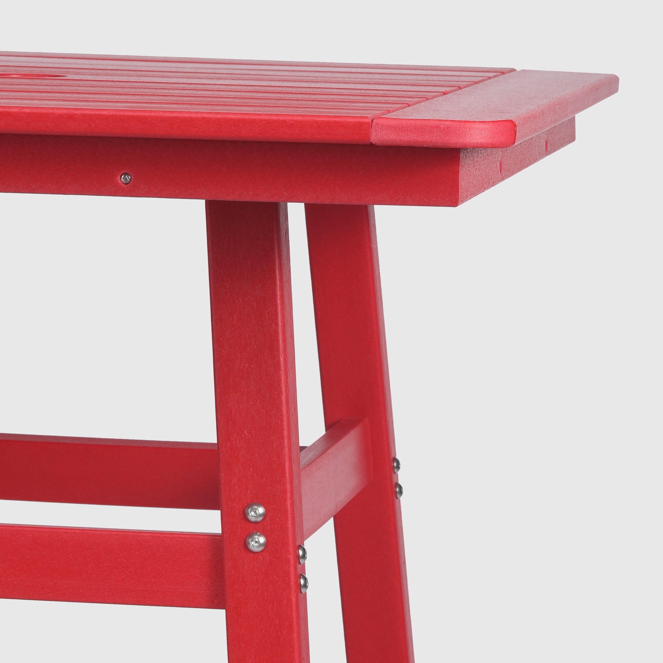 Paradise 30" Square Outdoor Patio Bistro Bar Table With Umbrella Hole