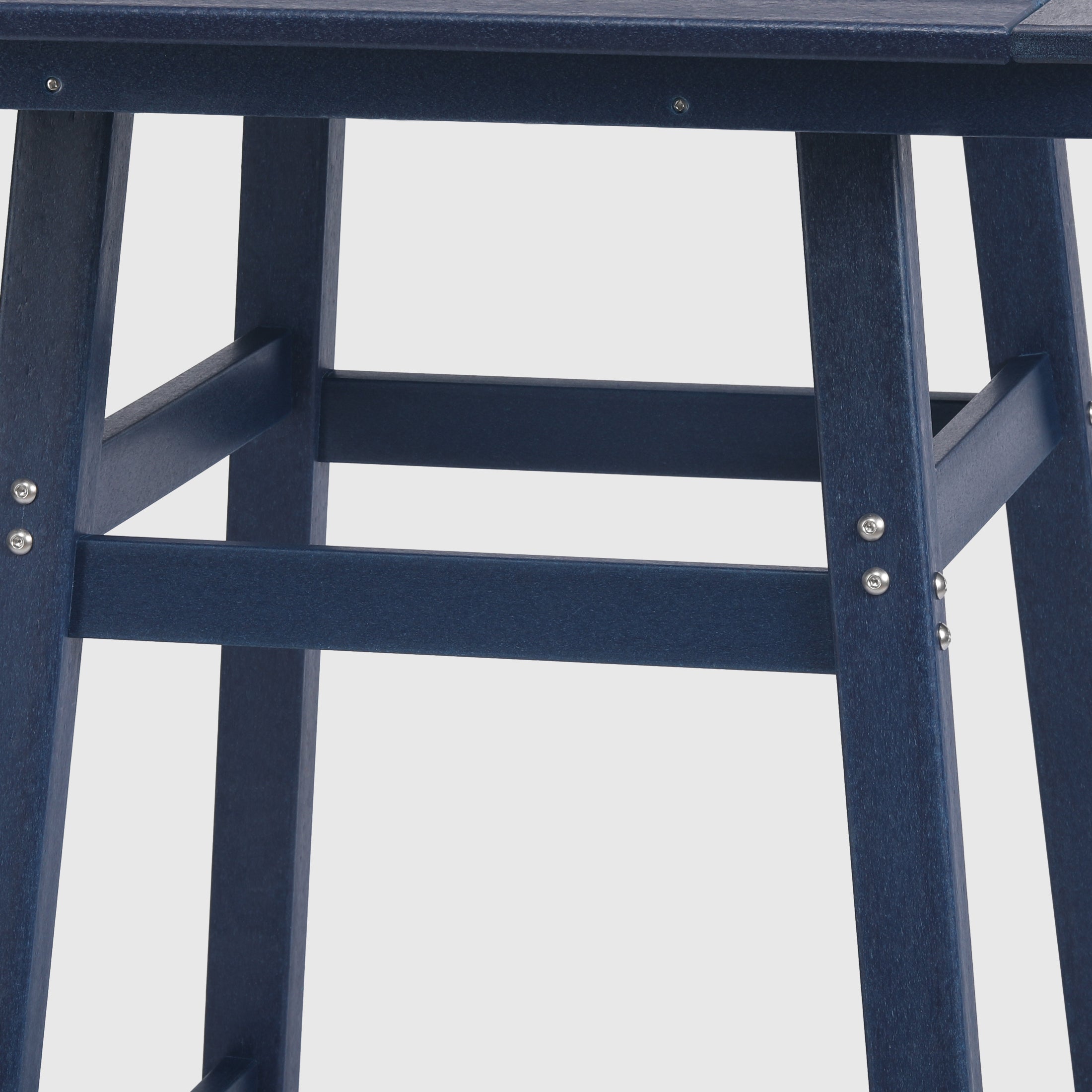 Paradise 30" Square Outdoor Patio Bistro Bar Table With Umbrella Hole