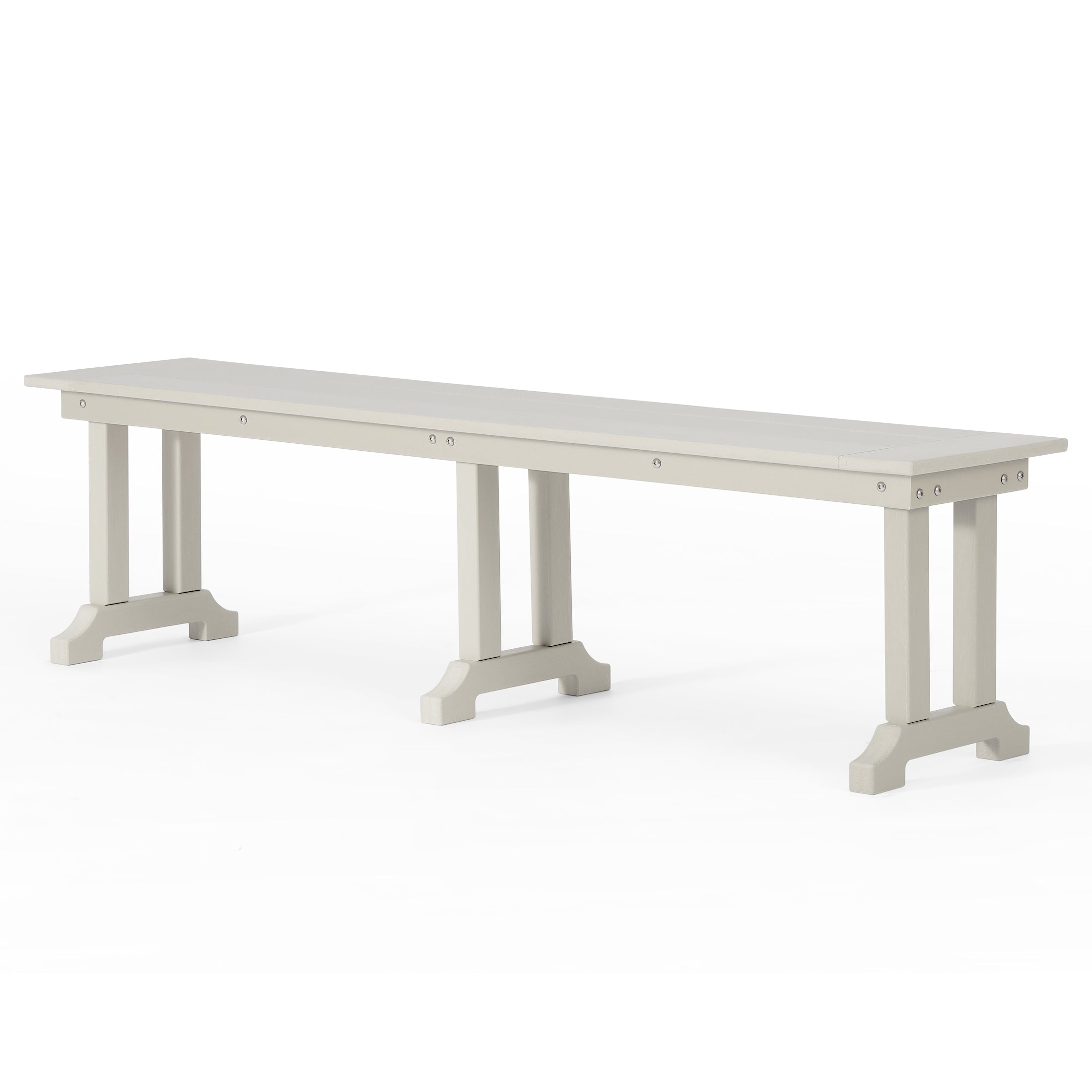 Paradise 65" Outdoor Patio Trestle Dining Bench