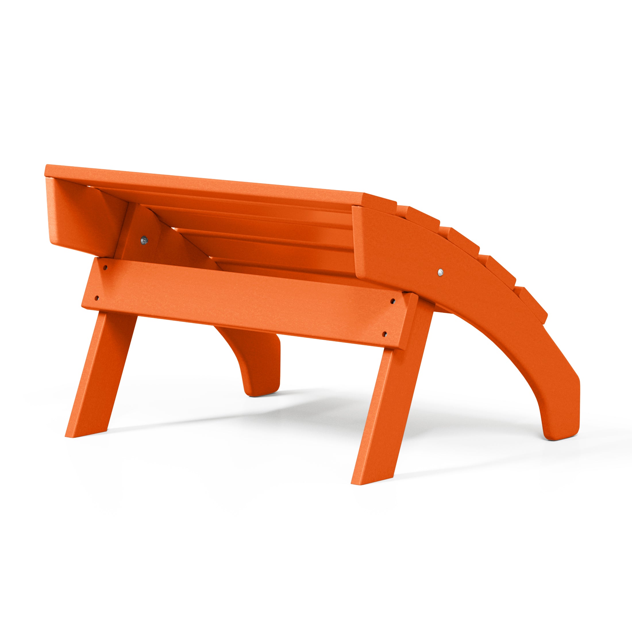 Portside Outdoor Patio HDPE Adirondack Ottoman Footrest