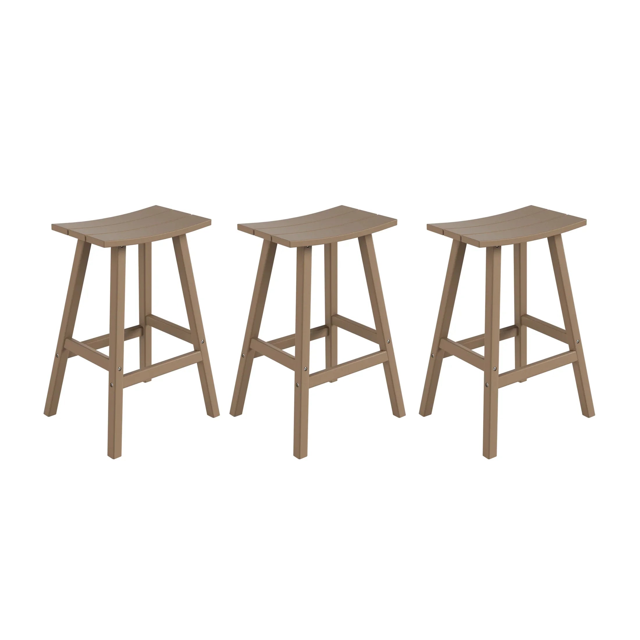 Paradise 29 Inch High Backless Seat Bar Stools (Set of 3)