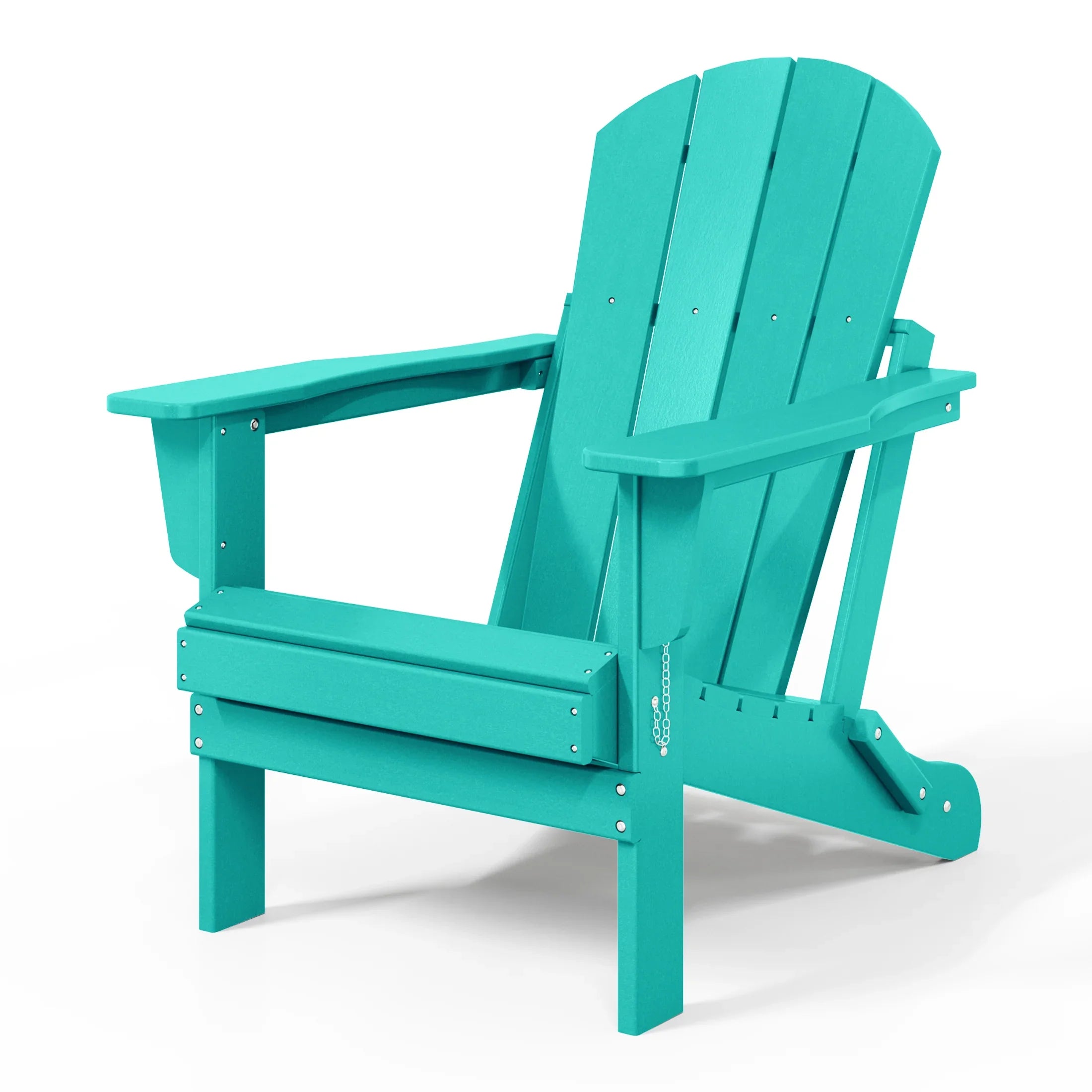 Paradise HDPE Outdoor Patio Folding Poly Adirondack Chair
