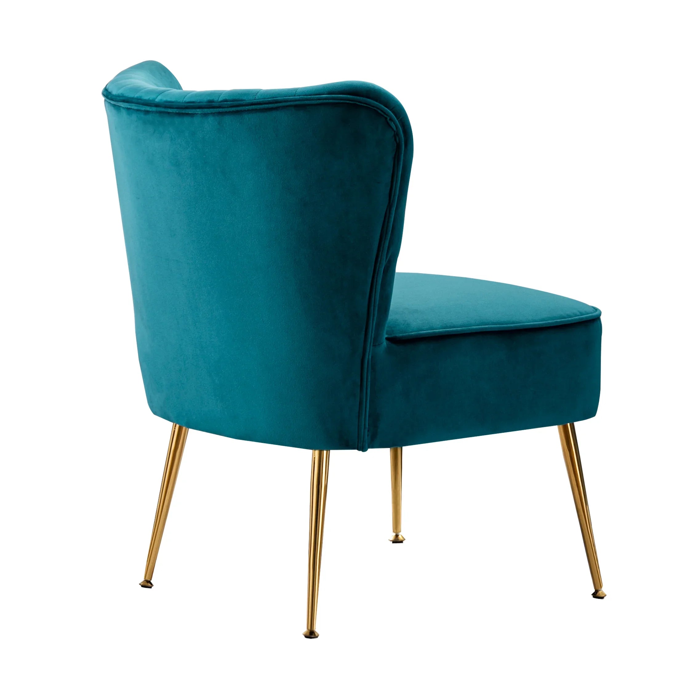 Alaia Mid Century Modern Tufted Velvet Loveseat Sofa and 22" Accent Chair 3-Piece Set