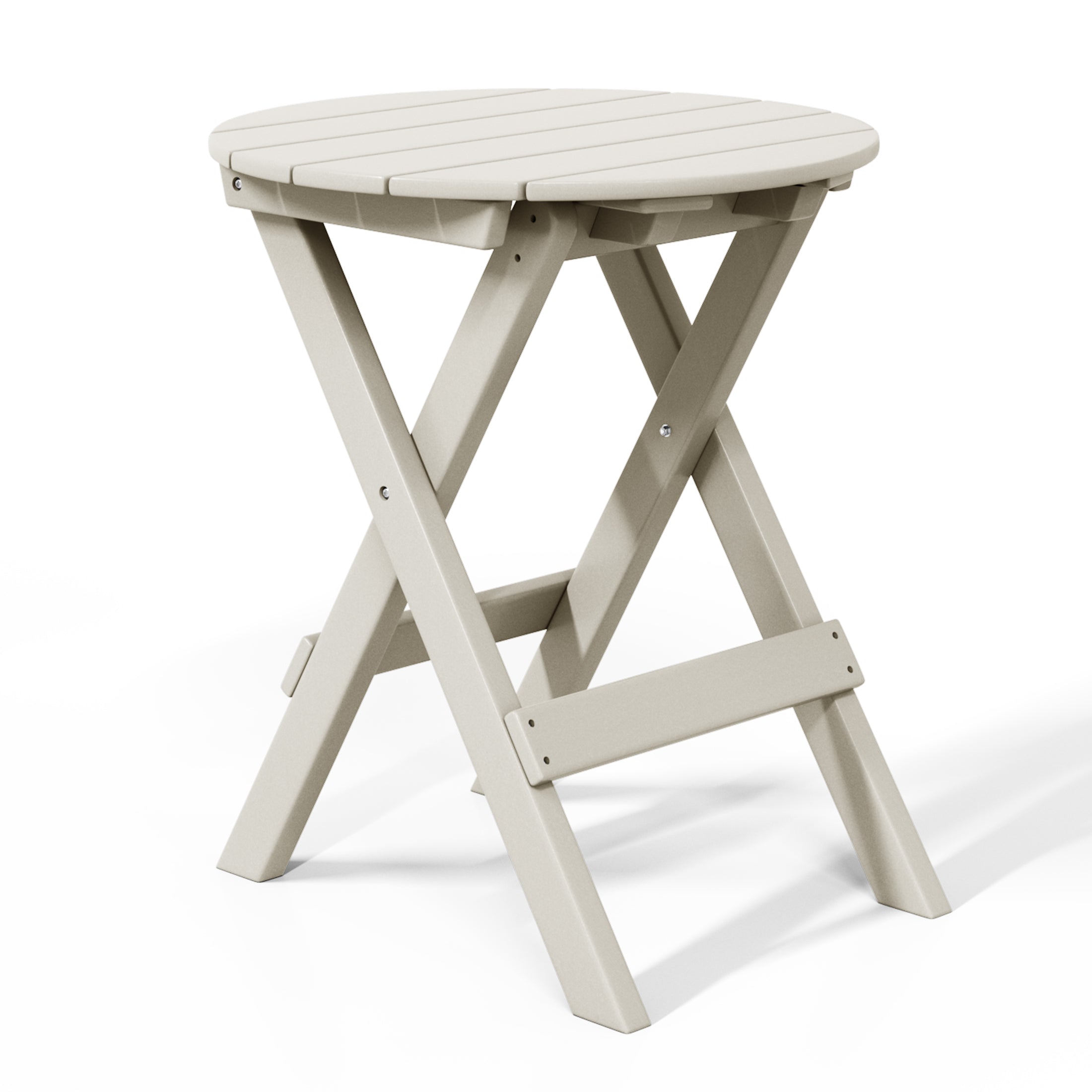 Paradise HDPE Outdoor 24.5 Inch Round Portable Folding Patio Dining Table