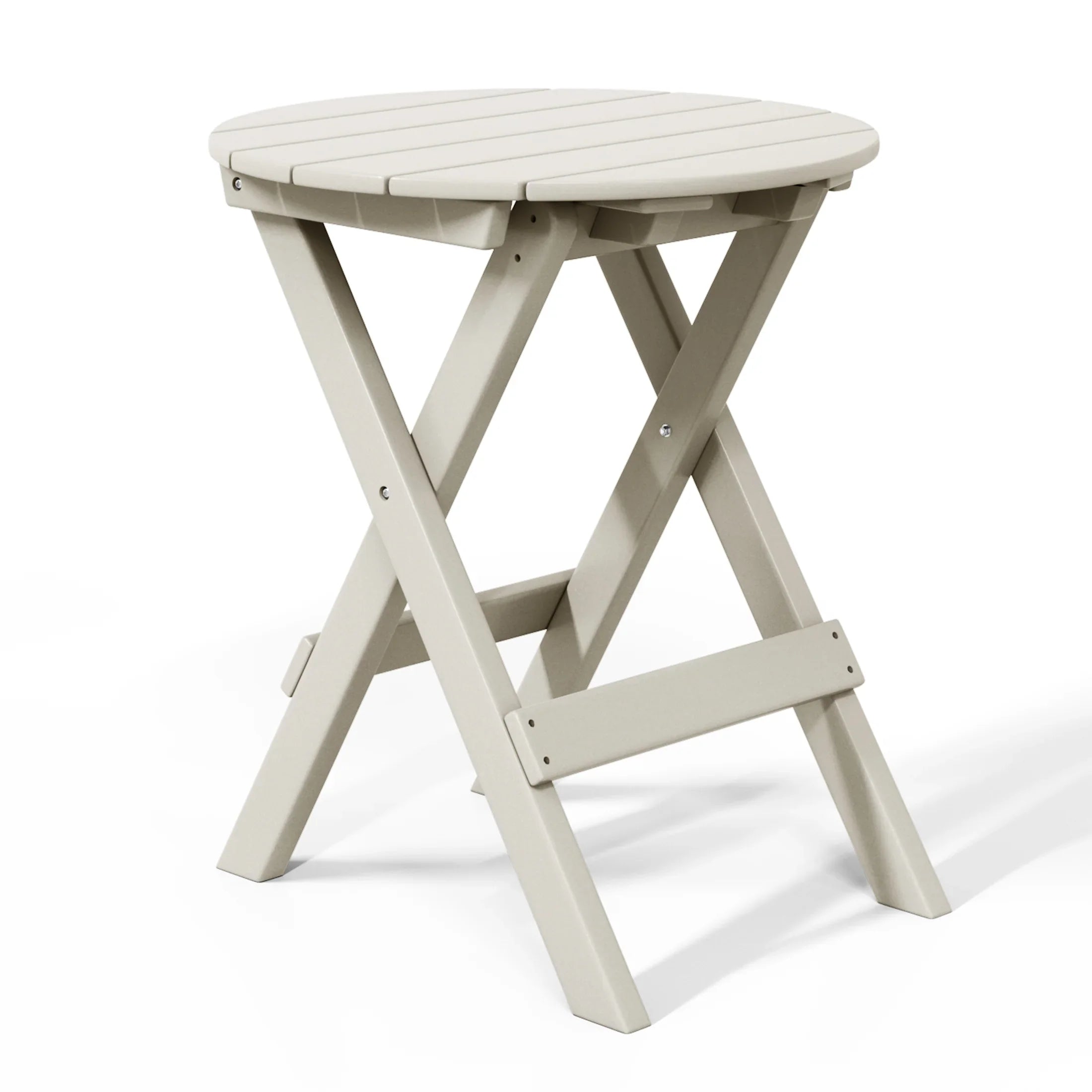 Paradise HDPE Outdoor 24.5 Inch Round Portable Folding Patio Dining Table