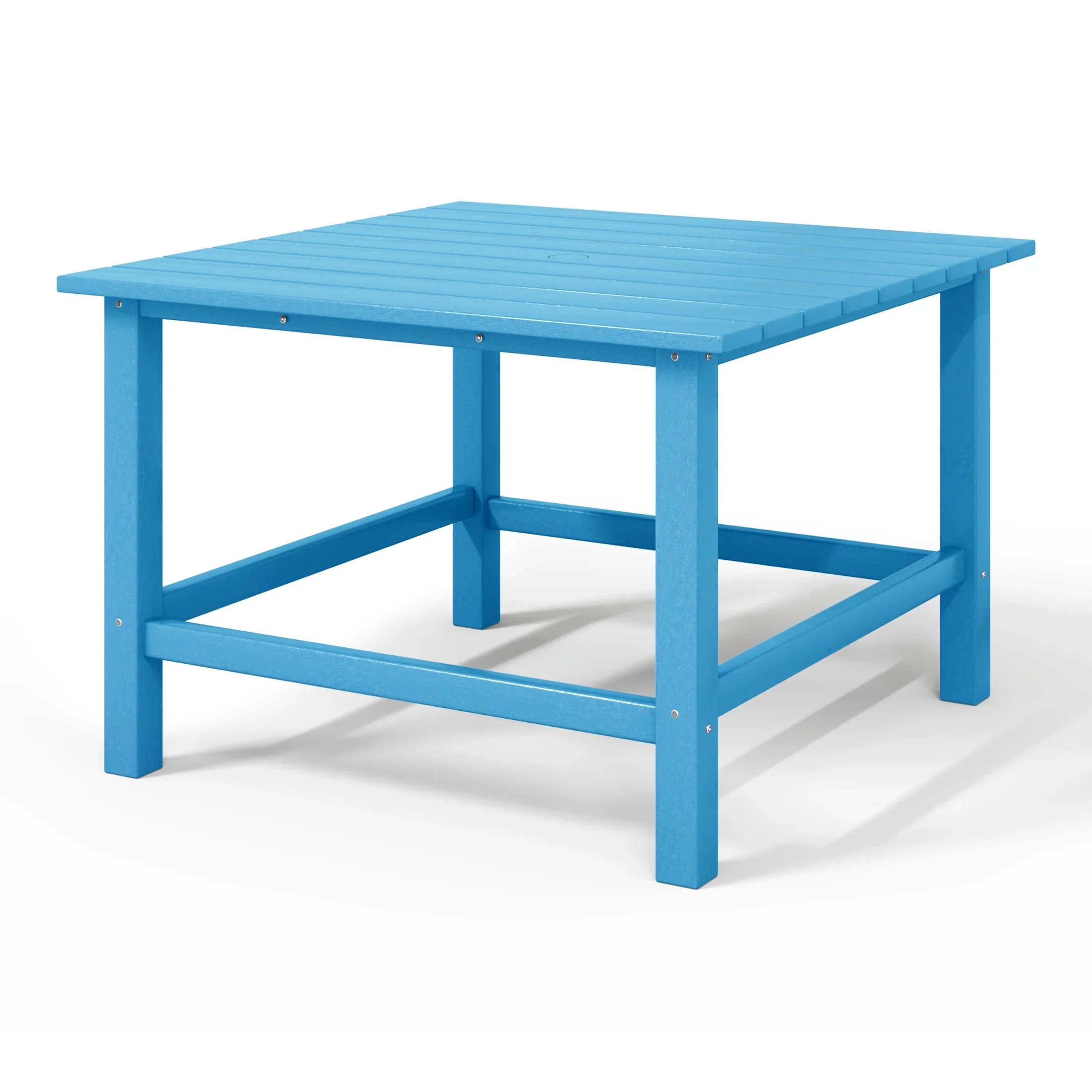 Paradise Kids Outdoor Patio Furniture HDPE 30" Wide Square Dining Table