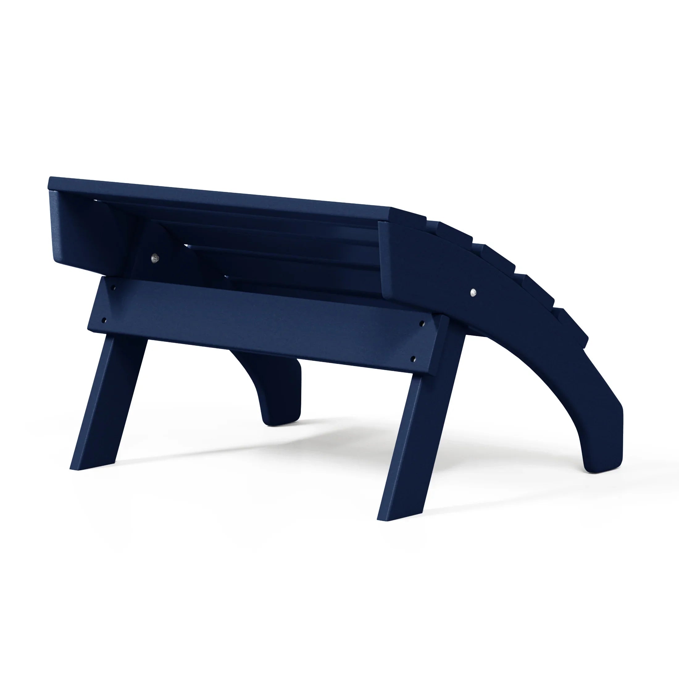 Portside Outdoor Patio HDPE Adirondack Ottoman Footrest