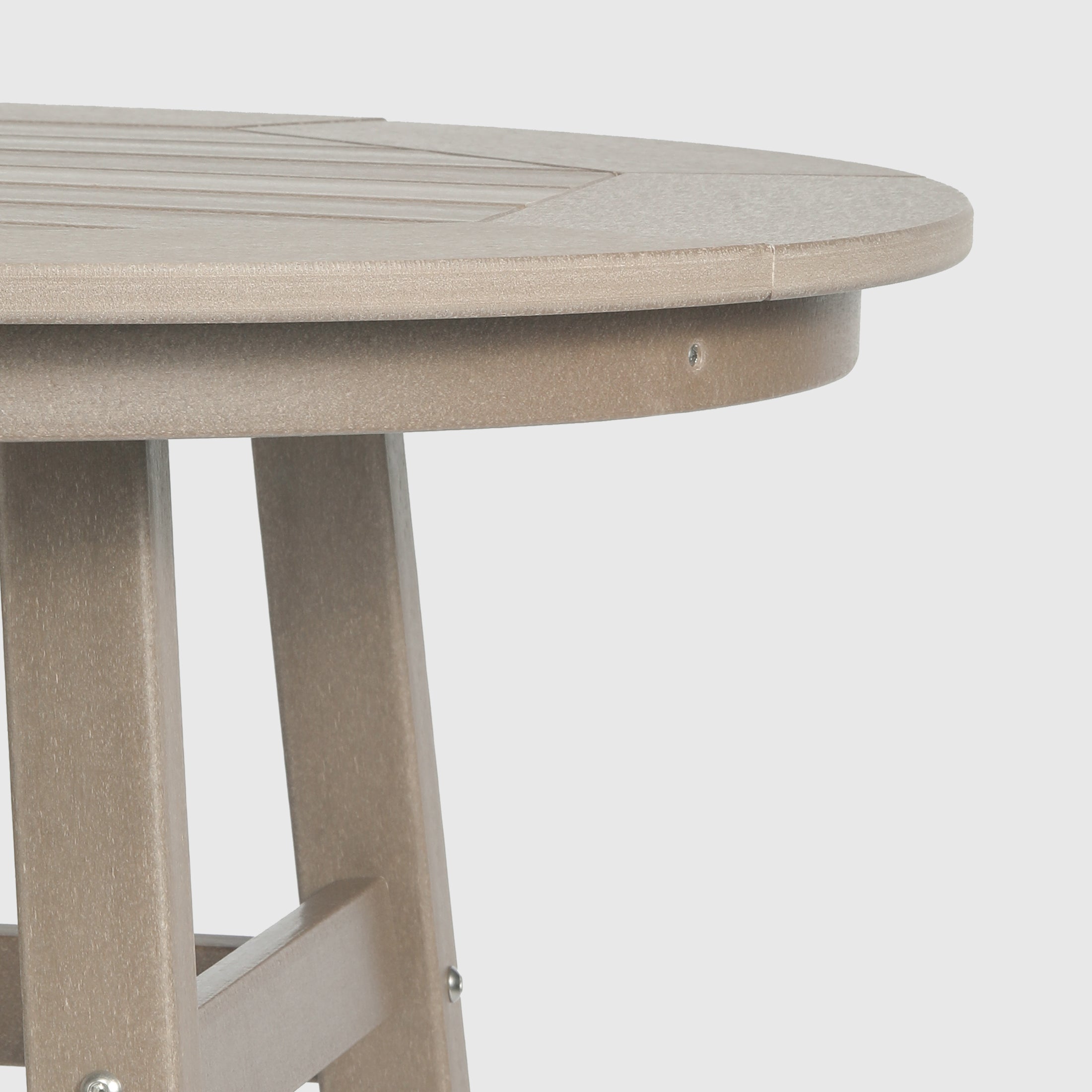 Paradise Outdoor 35" HDPE Round Patio Counter Height Bar Table