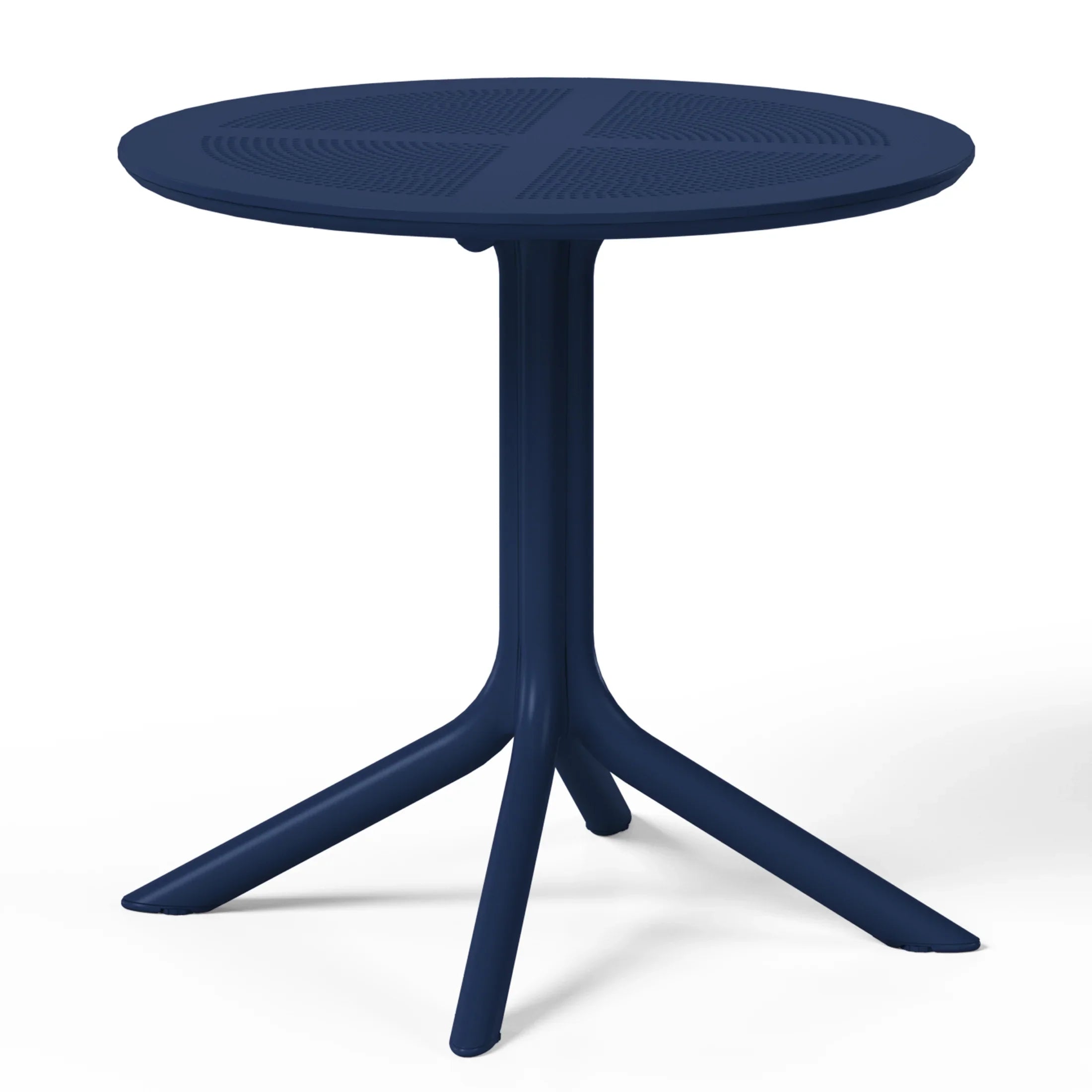 Sunshine 31.5" Round Plastic Outdoor Patio Dining Table for 4