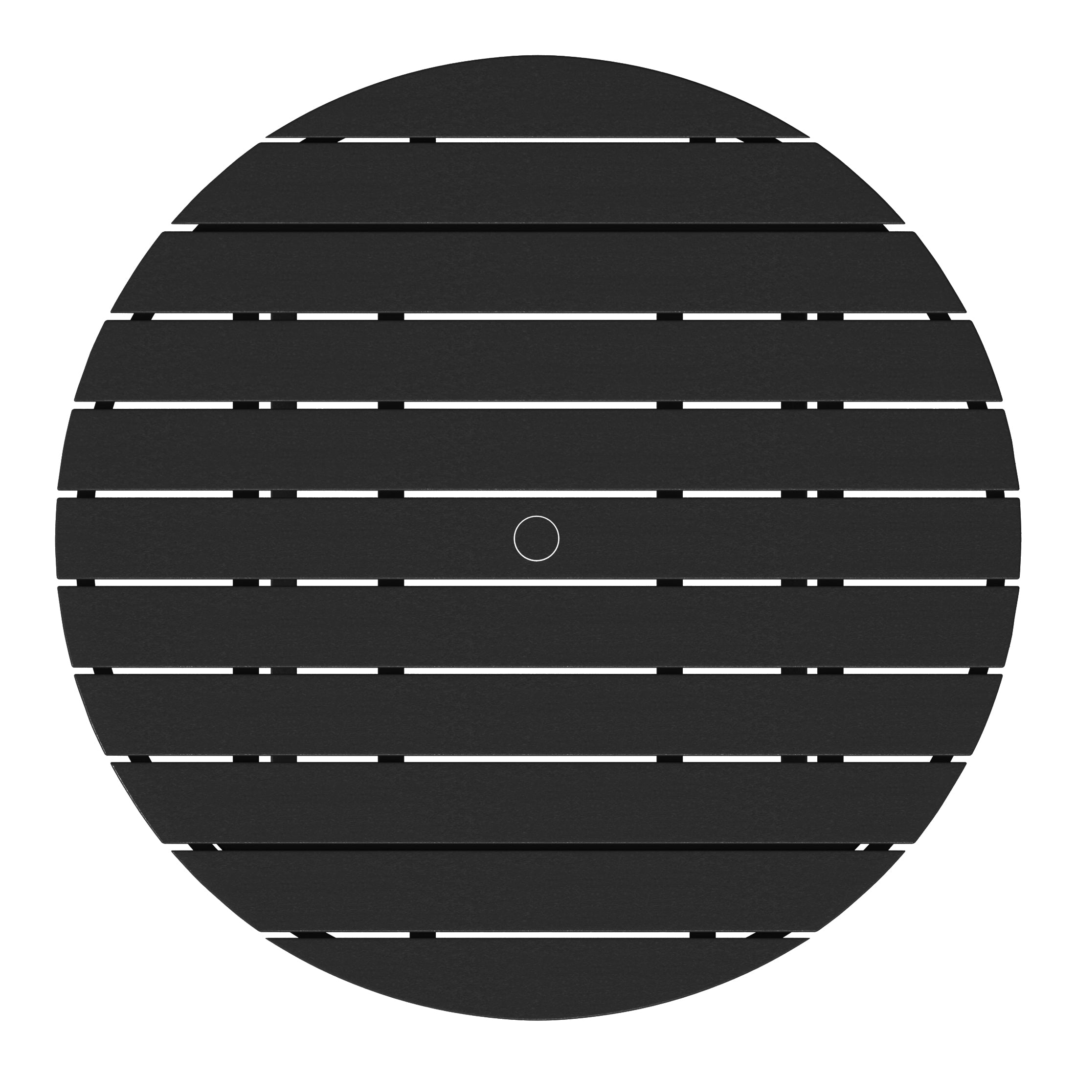 Paradise Low Outdoor HDPE Round Patio Coffee Table