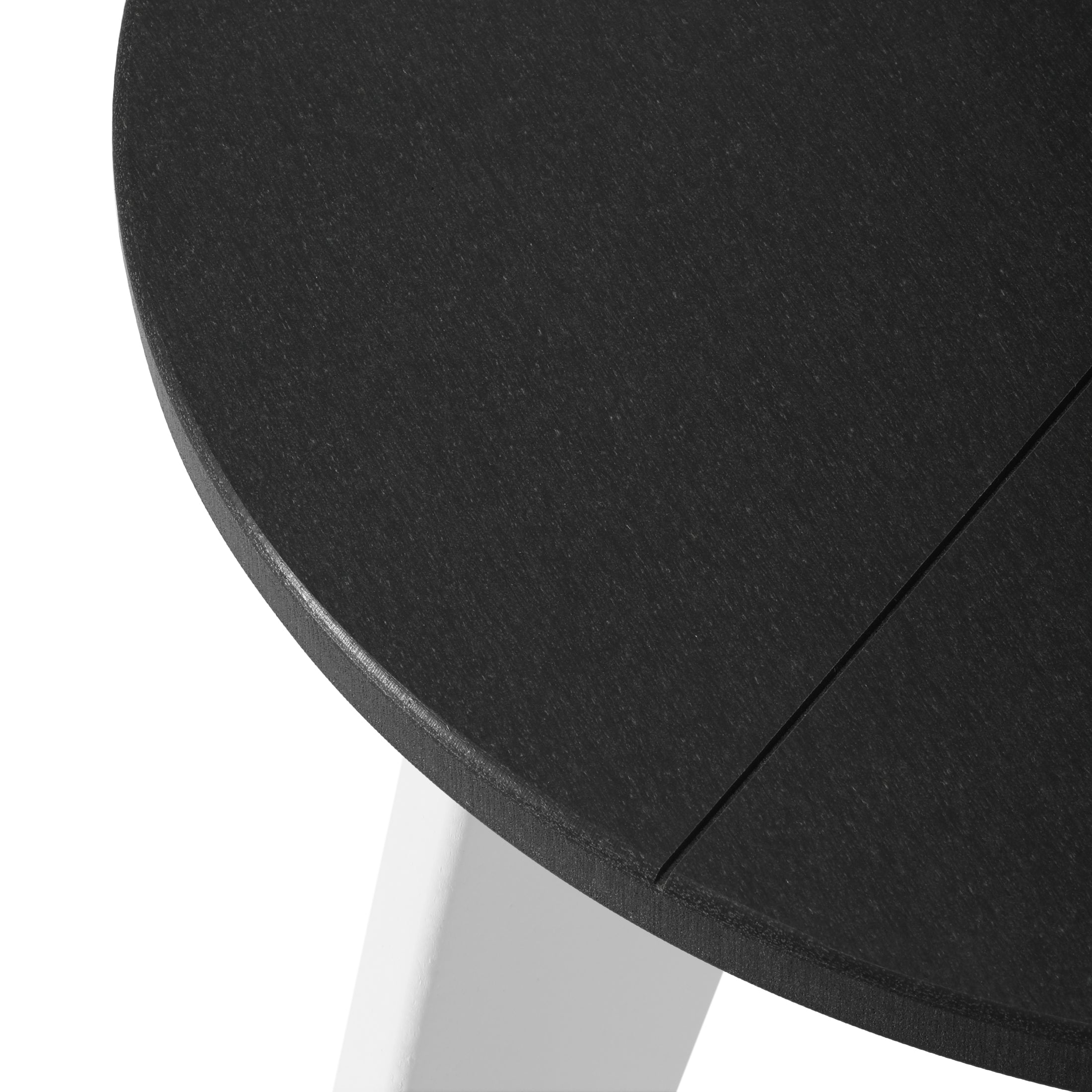 Seaside HDPE Plastic Outdoor Round Adirondack Patio Side Table