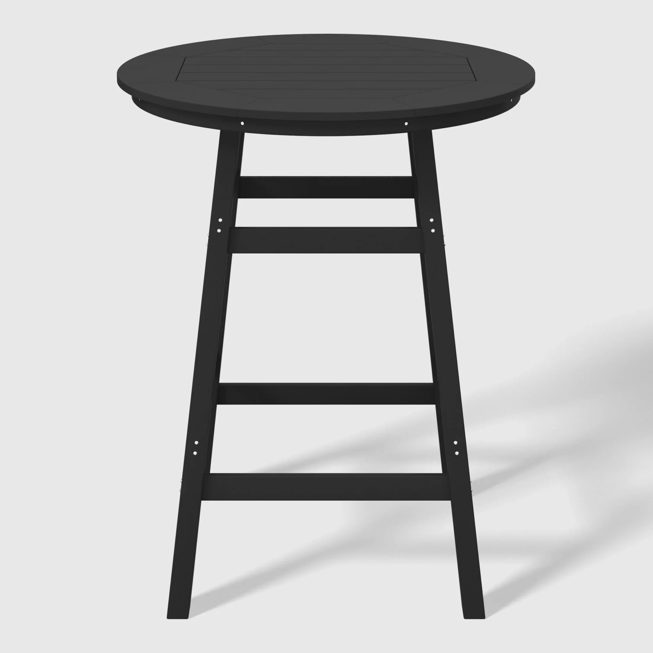 Paradise 5-Piece HDPE Outdoor Patio Dining Bar Bistro Table Set with Bar Stools