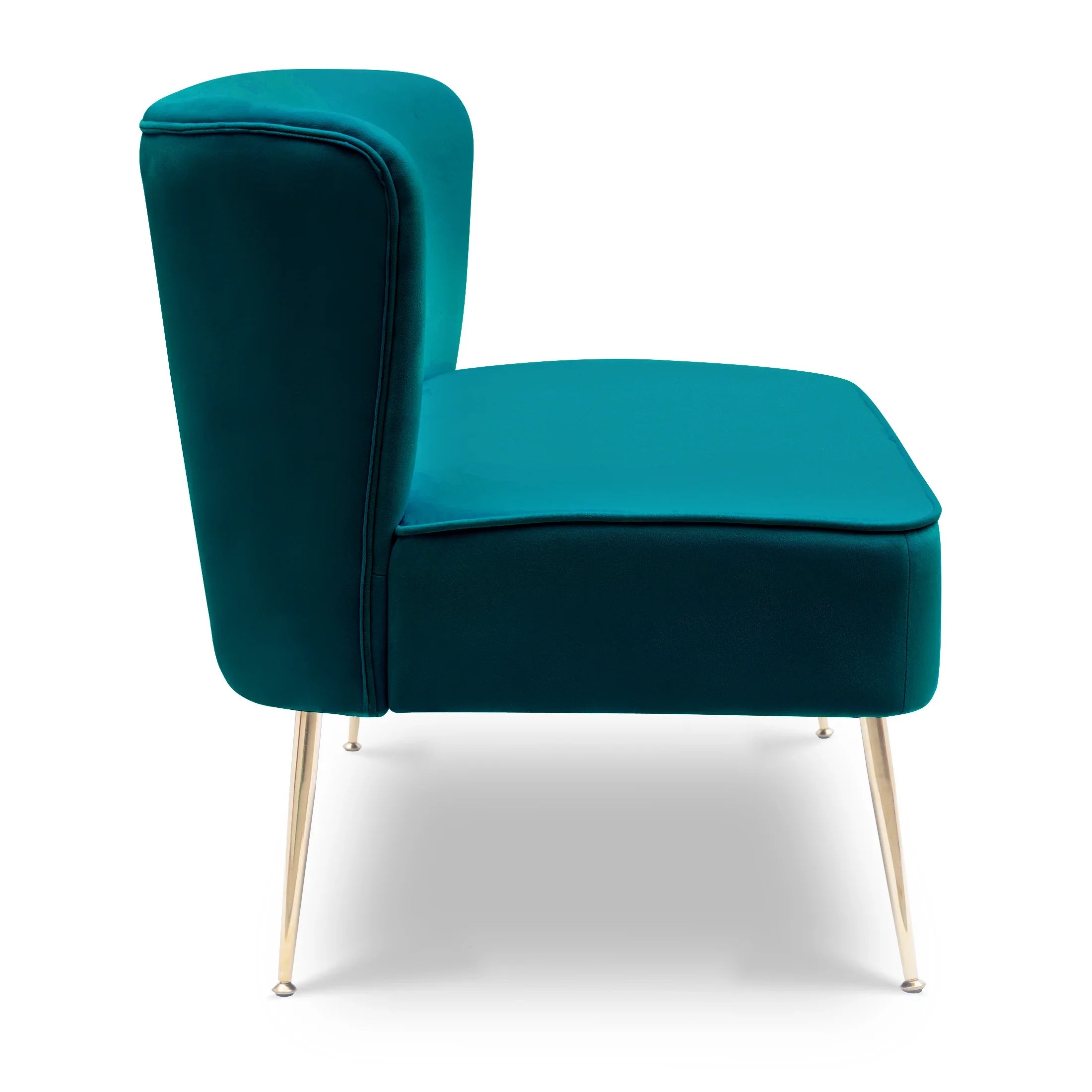 Alaia Mid Century Modern Tufted Velvet Loveseat Sofa and 25" Accent Chair 3-Piece Set