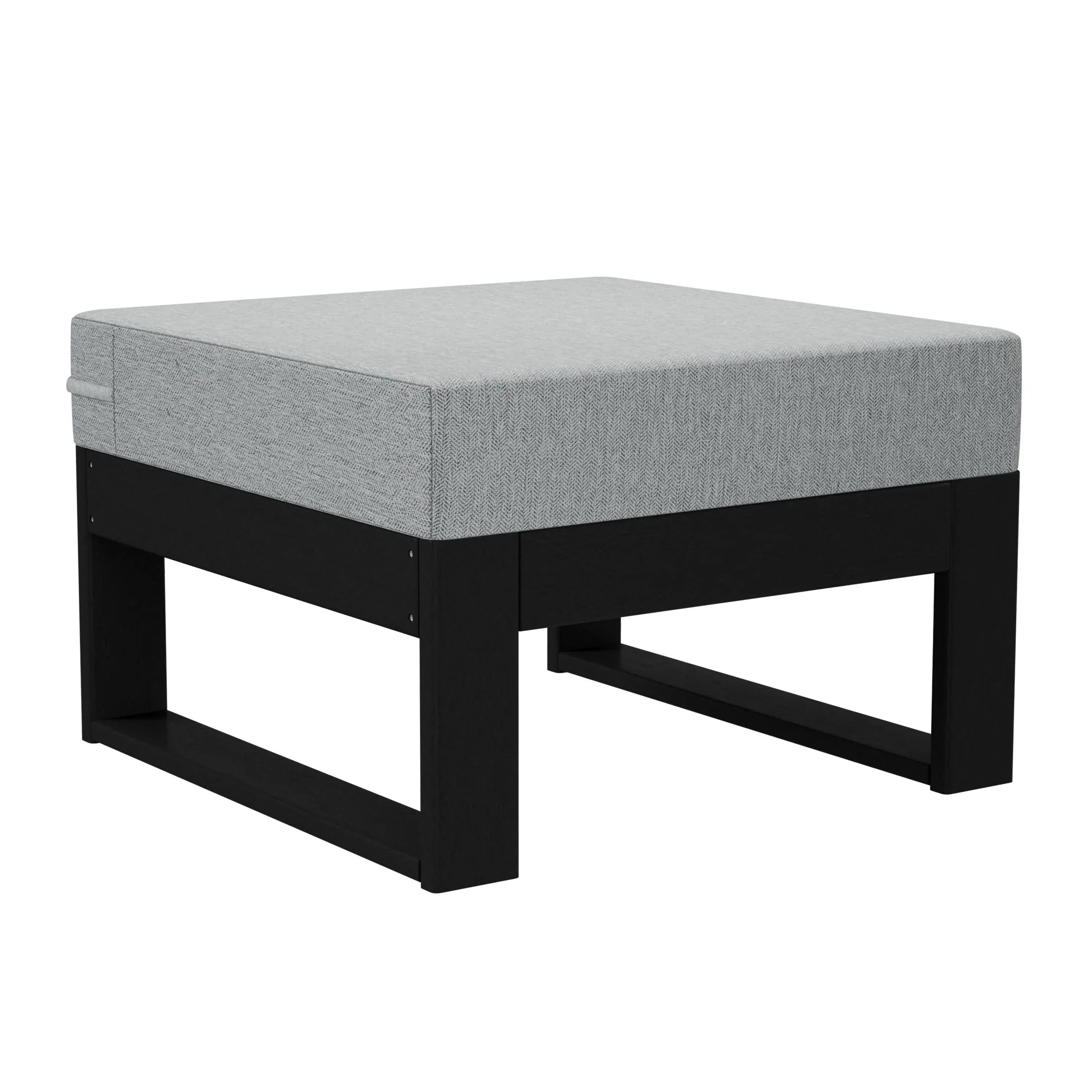 Rockaway 4-Piece Outdoor HDPE All-Weather Modern Deep Seating Patio Sofa Sectional Set with Waterproof Cushions