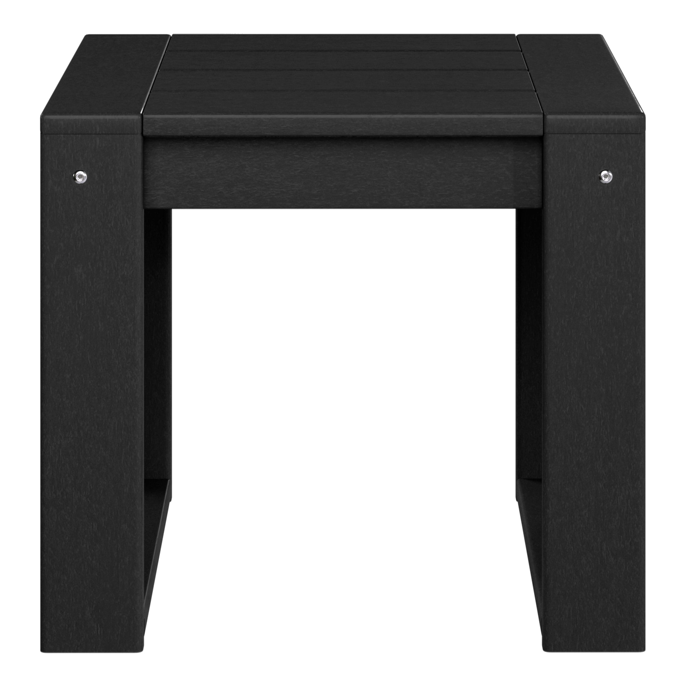 Rockaway Modern Outdoor HDPE Rectangle Patio Side Table