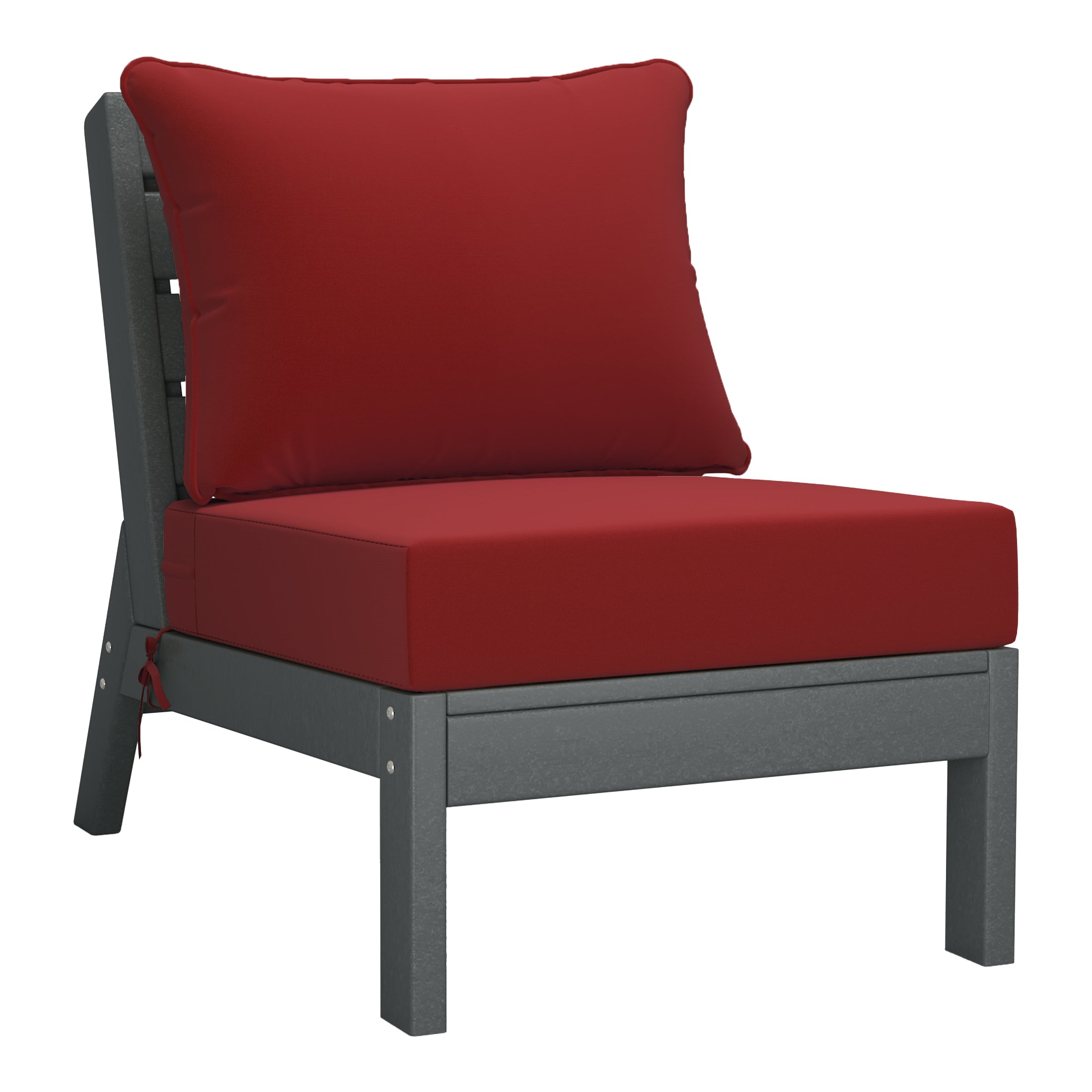 Portsmouth Outdoor Patio HDPE Sectional Sofa with Patio Cushions