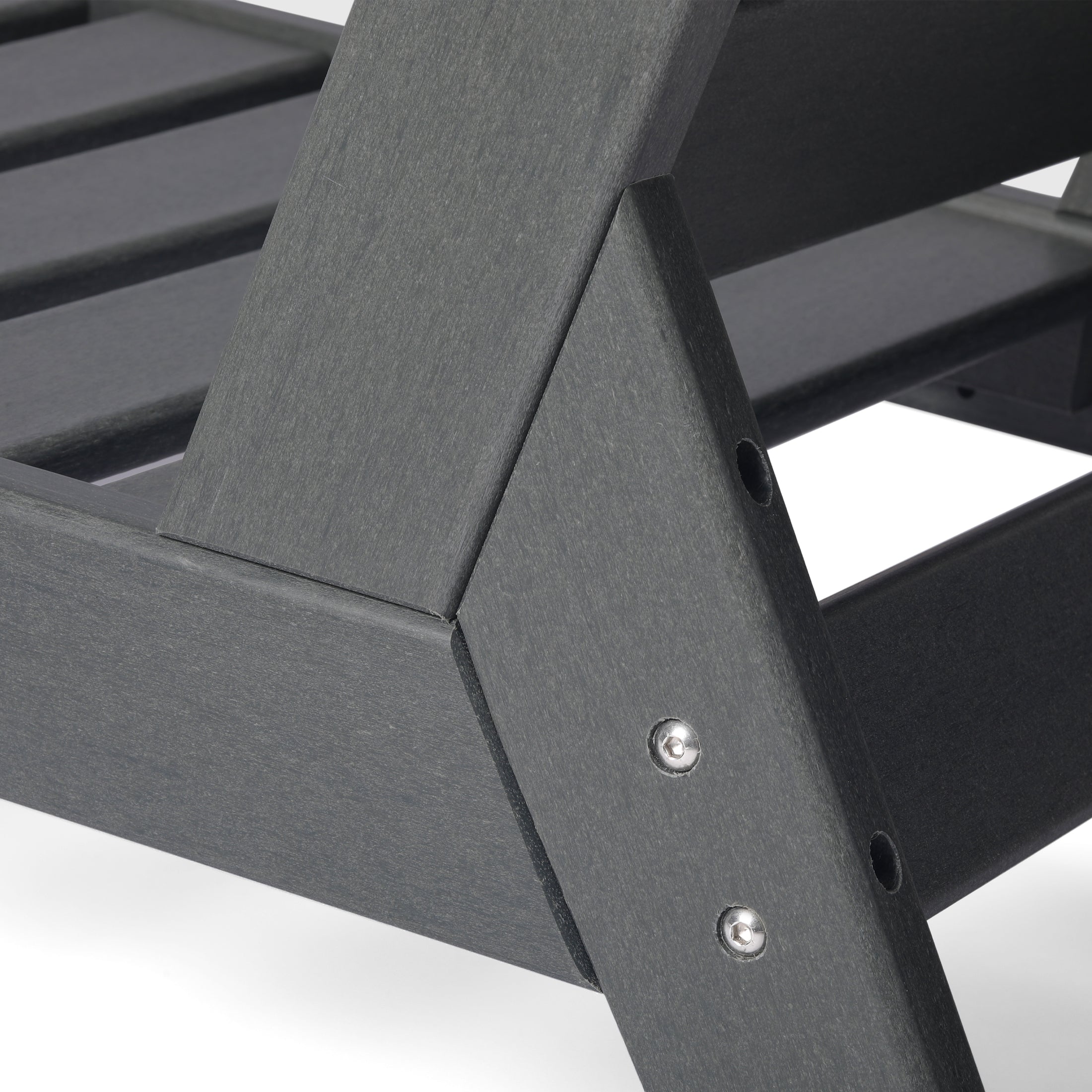 Portsmouth Outdoor Modern HDPE Patio Club Chair with Deep Seat Cushions