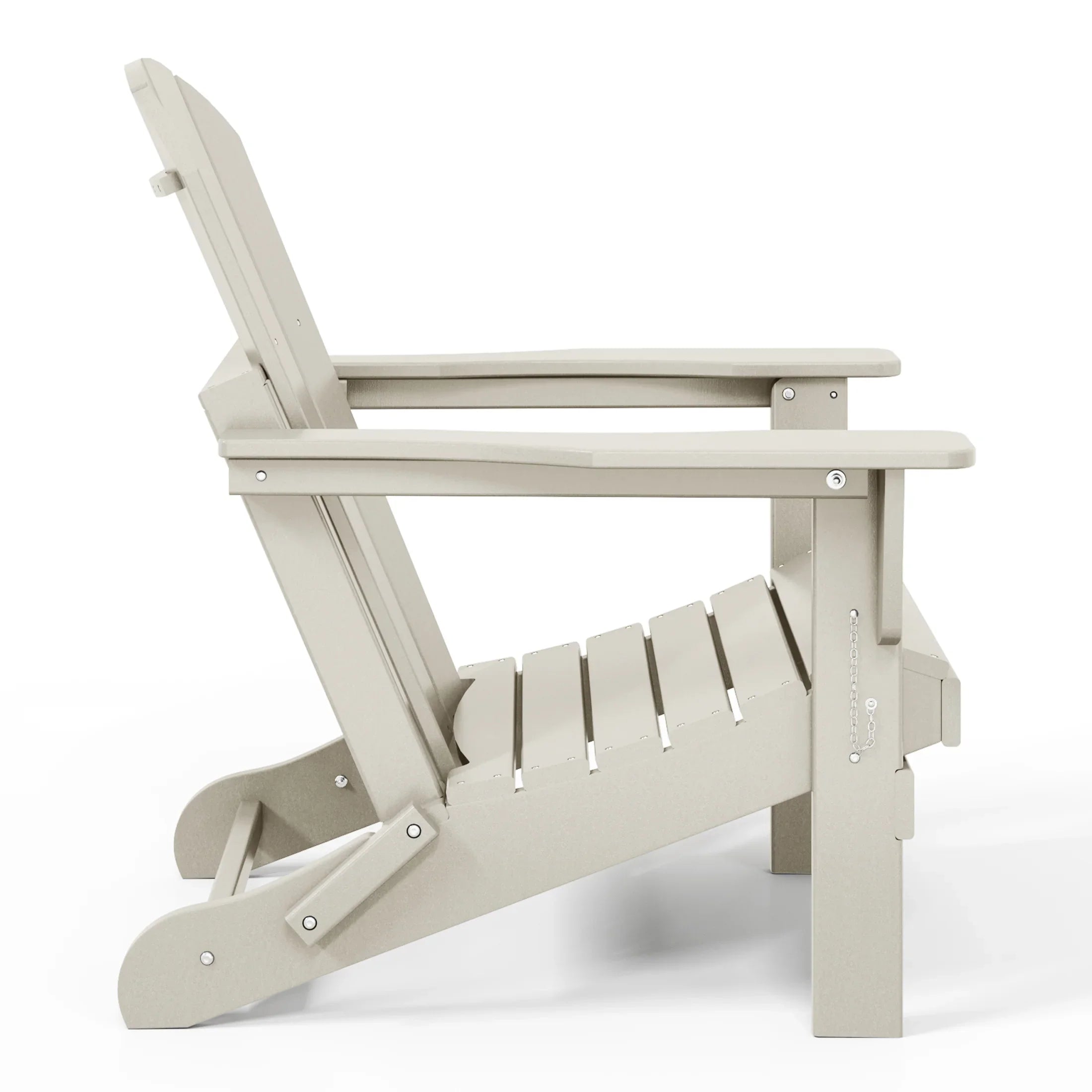 Paradise Outdoor Folding Poly Adirondack Chair (Set of 8)