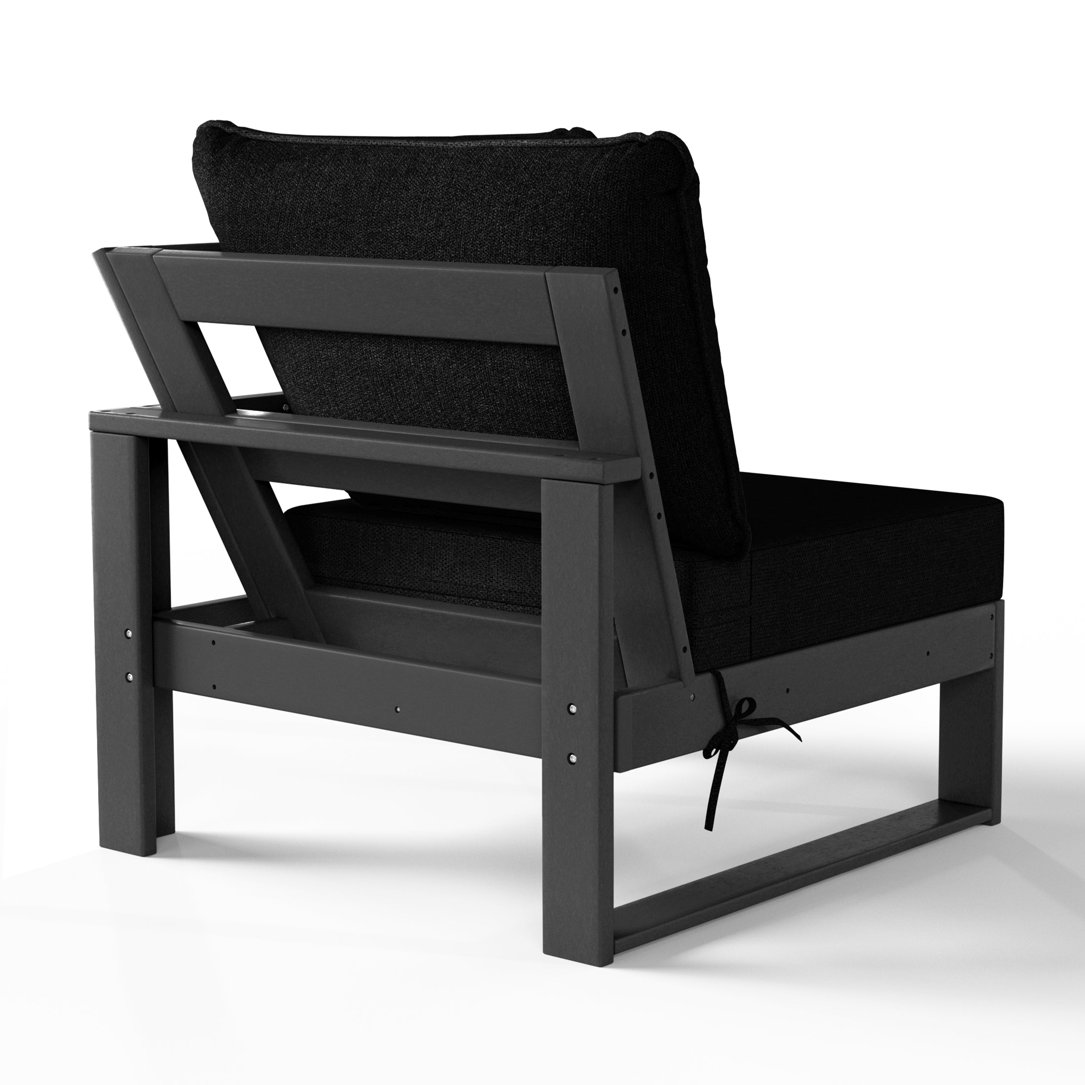 Rockaway Outdoor HDPE Sectional Corner Sofa Seat with Water-Proof Cushions