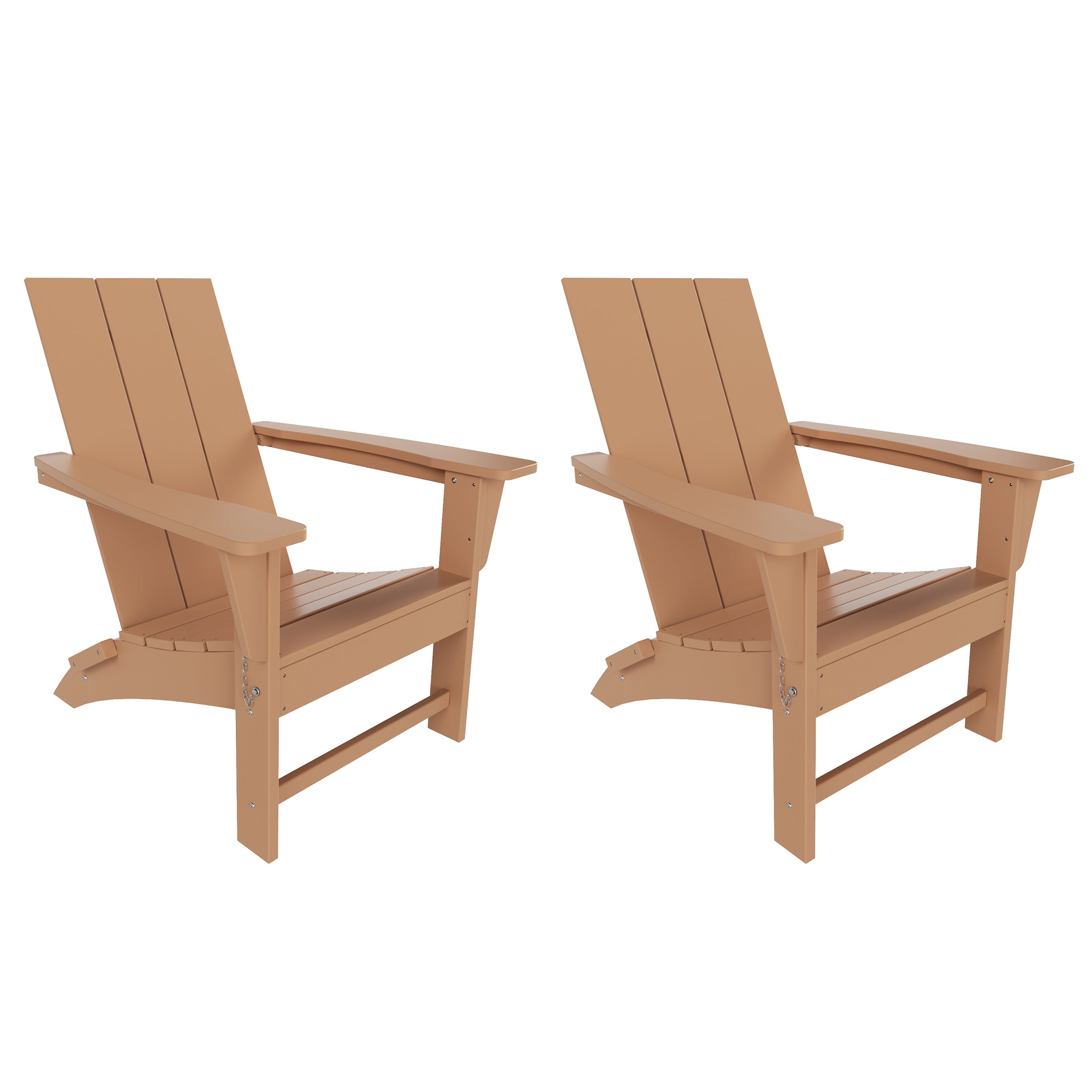 Palms Modern Outdoor Folding Adirondack Chair (Set of 2)
