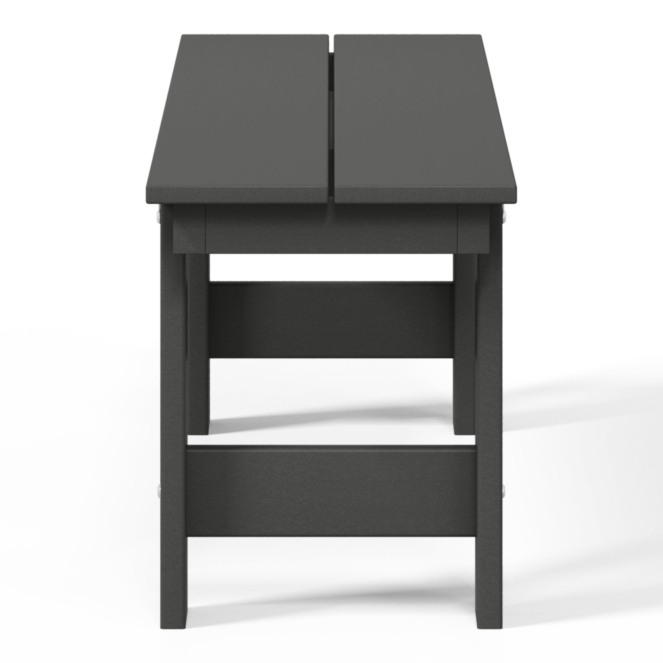 Palms Outdoor HDPE 48" Modern Backless Patio Bench