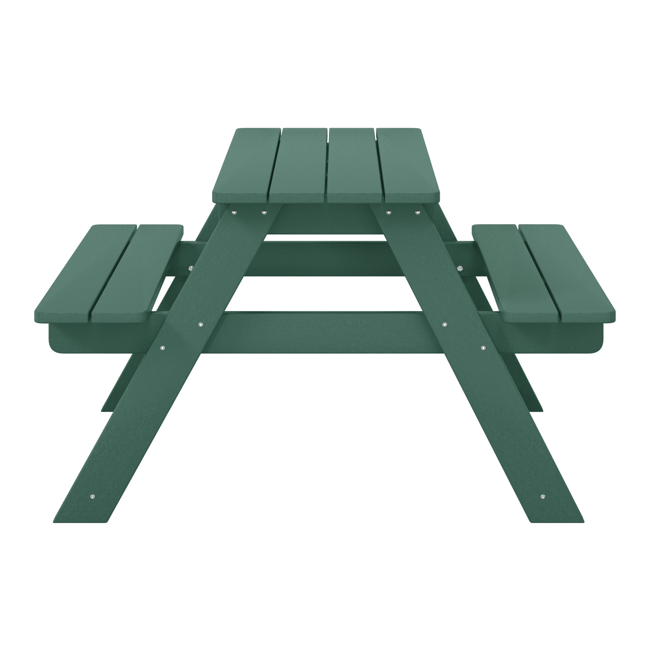 Paradise Outdoor Patio Kids HDPE Plastic Picnic Bench Table