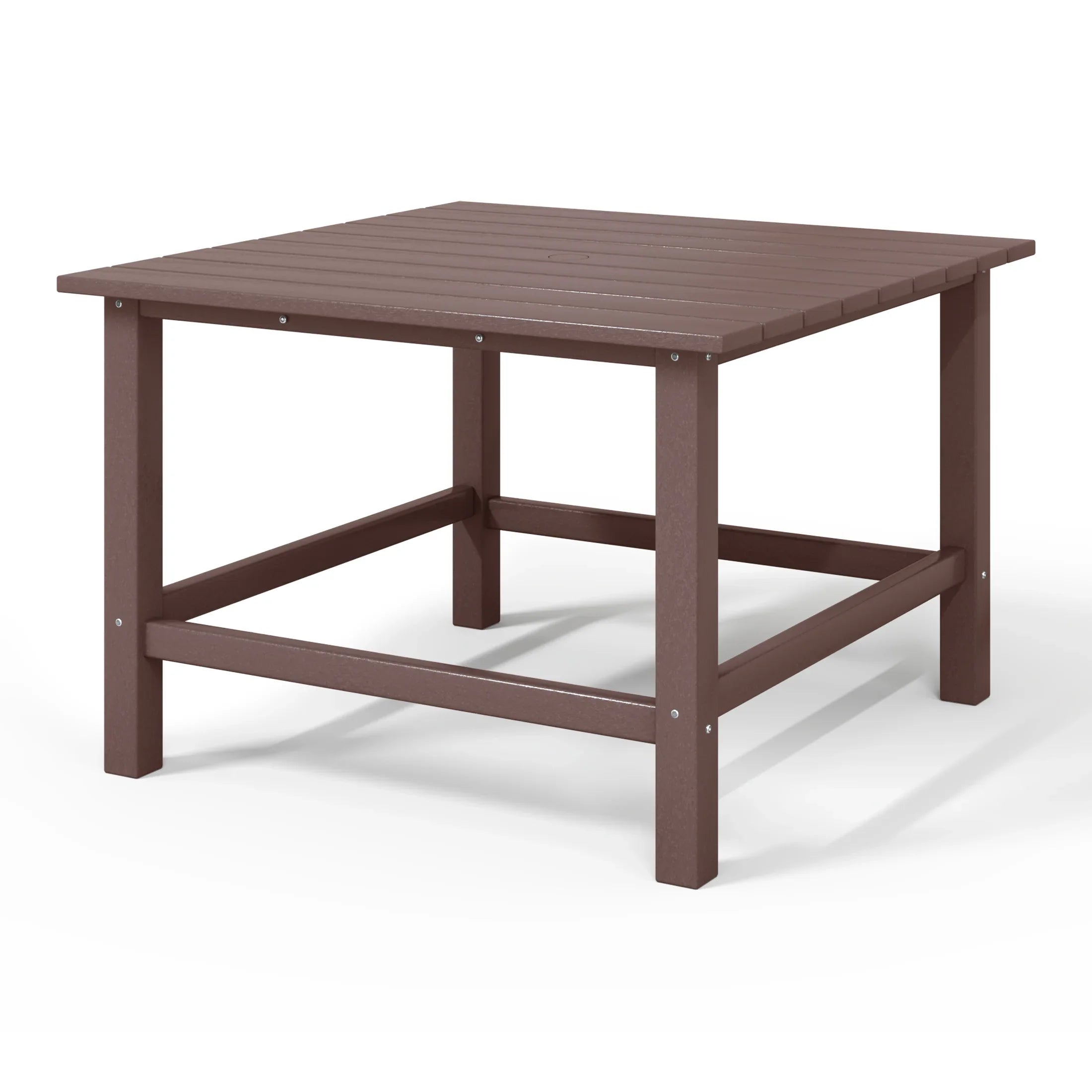 Paradise Kids Outdoor Patio Furniture HDPE 30" Wide Square Dining Table