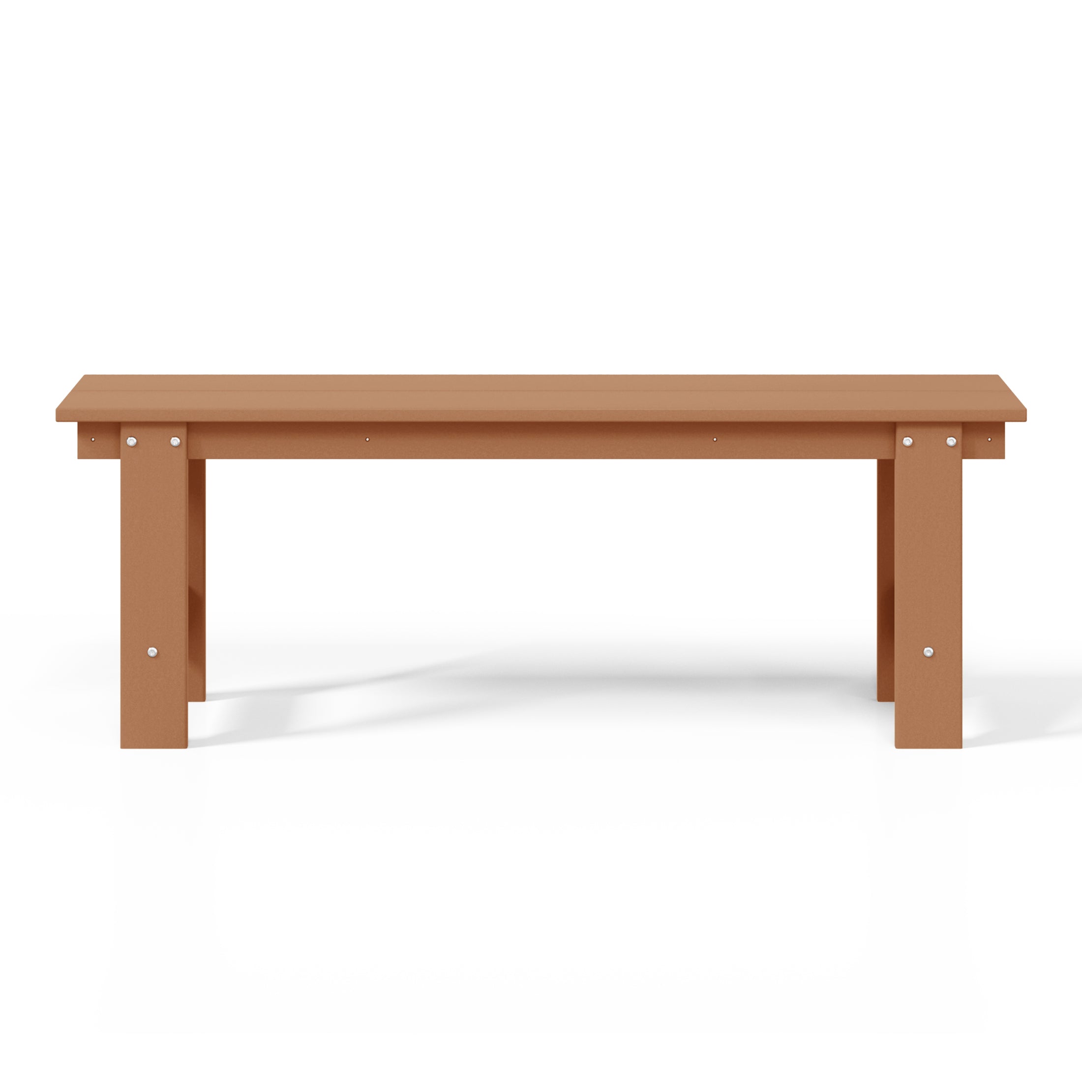 Palms Outdoor HDPE 48" Modern Backless Patio Bench