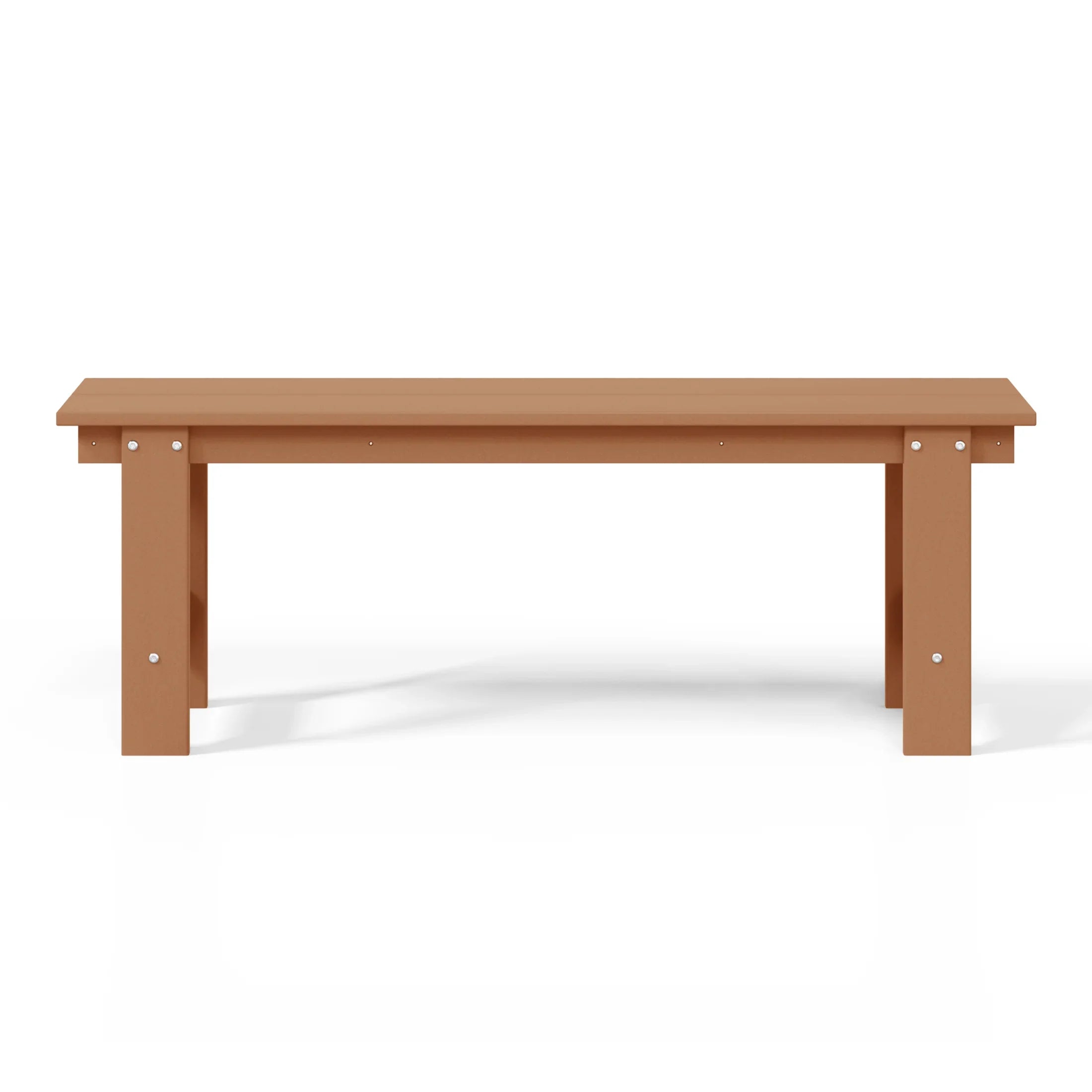 Palms Outdoor HDPE 48" Modern Backless Patio Bench