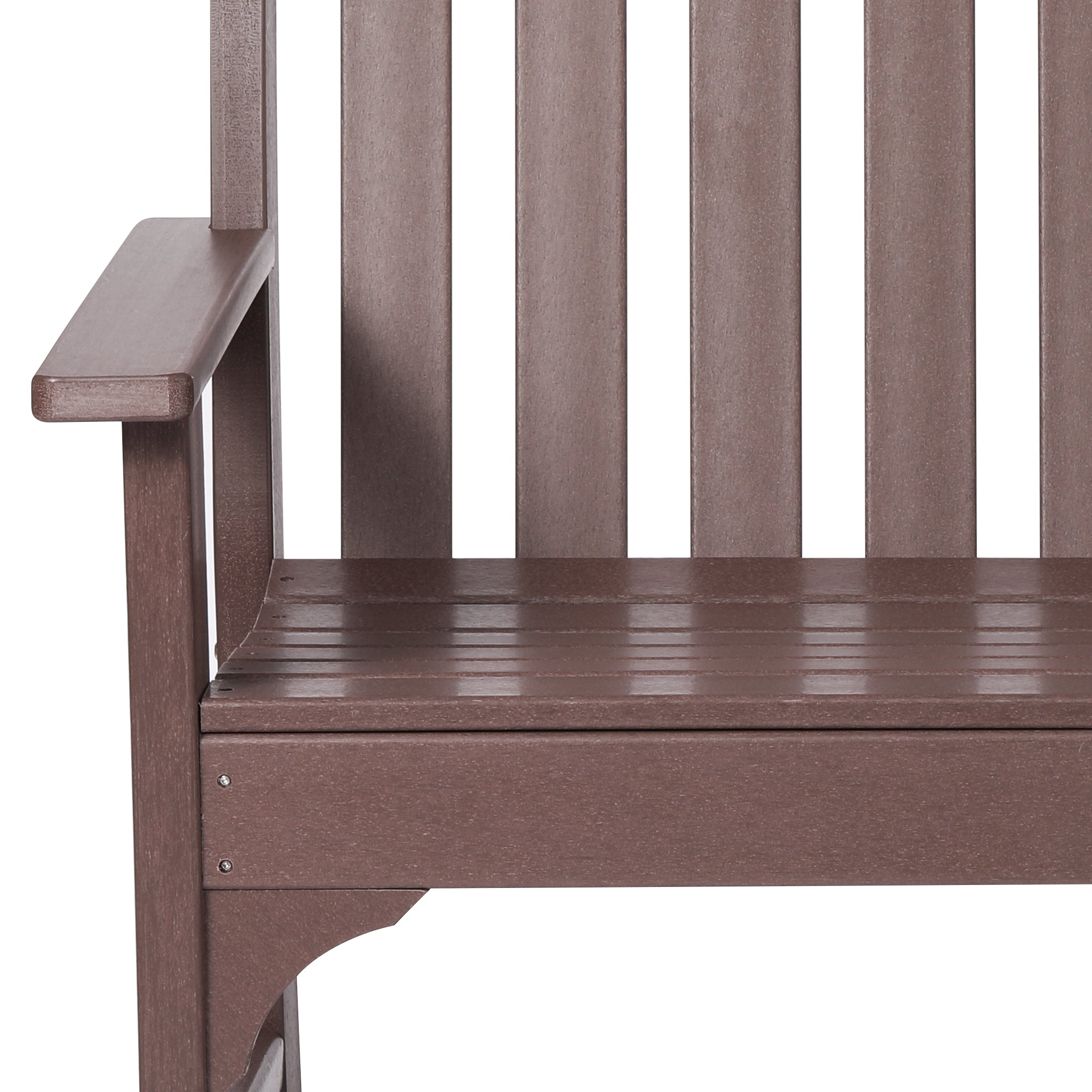 Paradise 5-Piece HDPE Outdoor Patio Furniture Couch and Rocking Chair Set