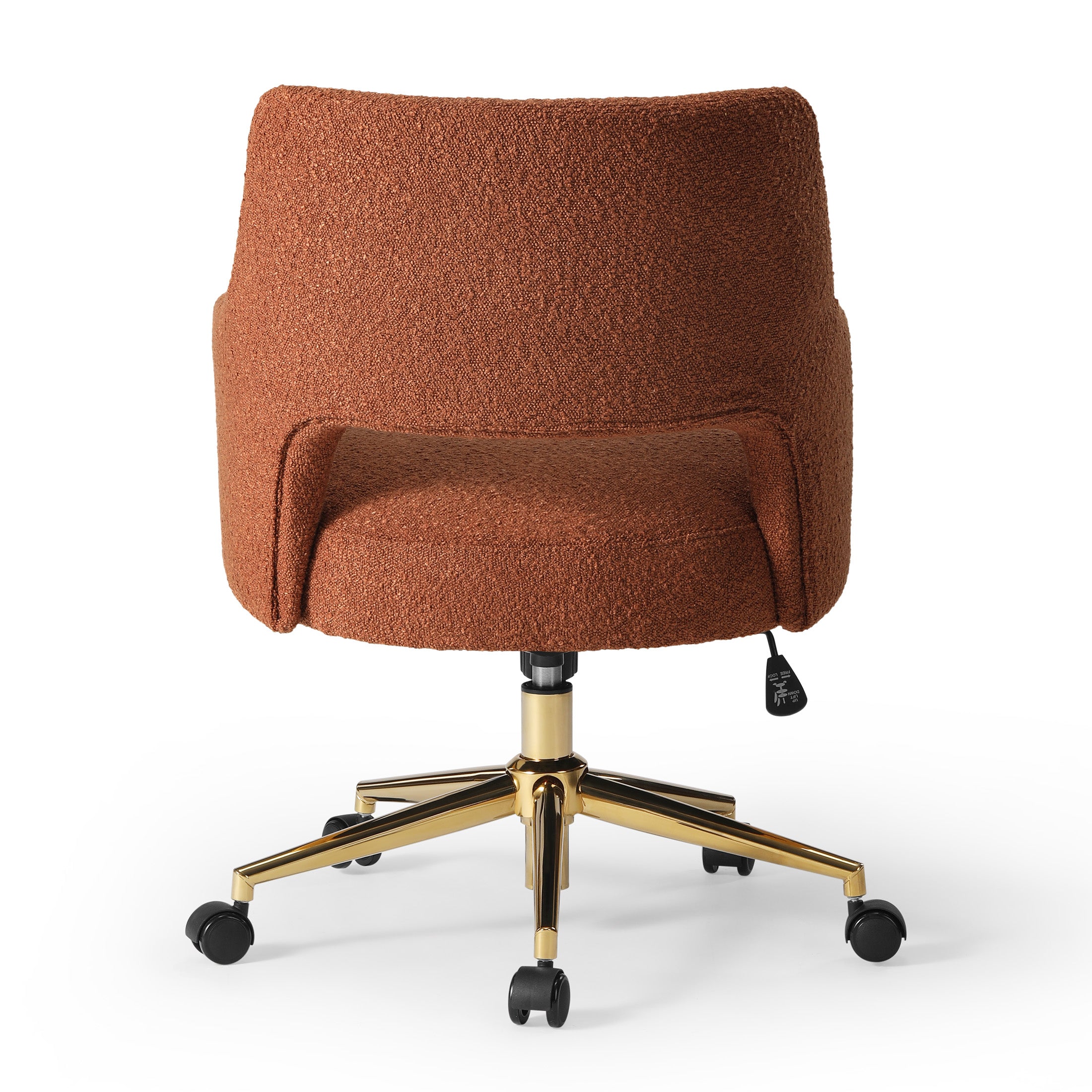 Amélie Mid-Century Modern Swivel Office Vanity Chair with Wheels