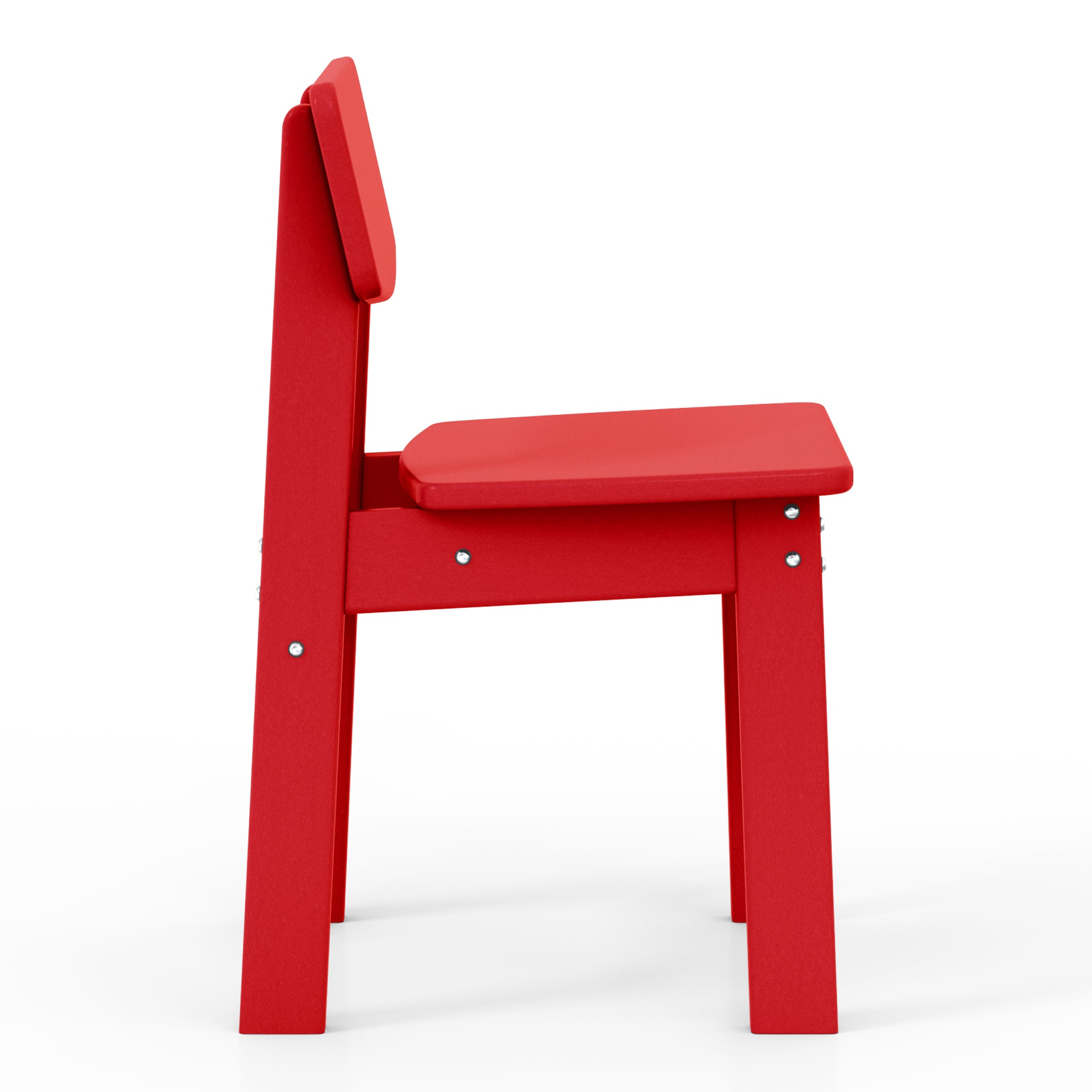 Little Explorers Outdoor HDPE Kids Modern Plastic Toddler Dining Chairs (Set of Two)