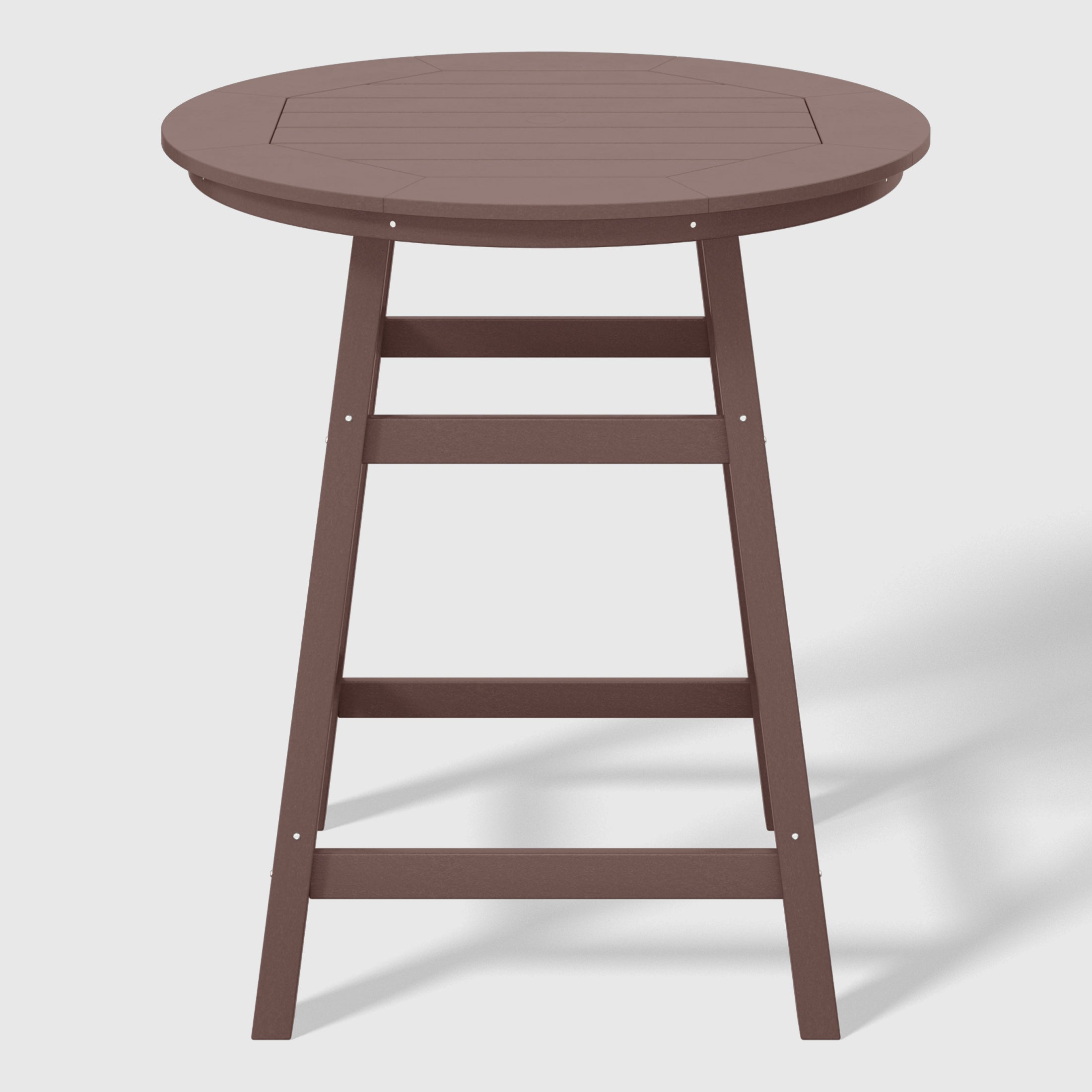 Paradise Outdoor 35" HDPE Round Patio Counter Height Bar Table