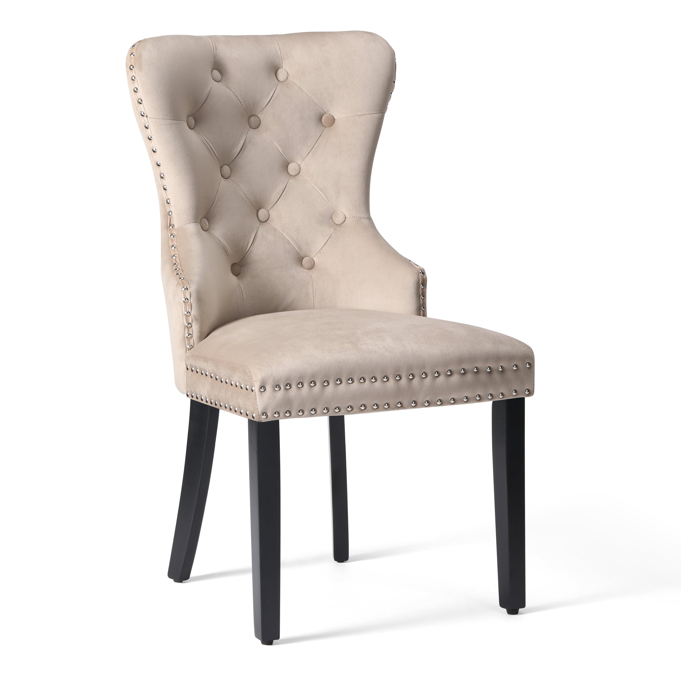 Hank Velvet Upholstered Tufted Dining Chairs (Set of 6)