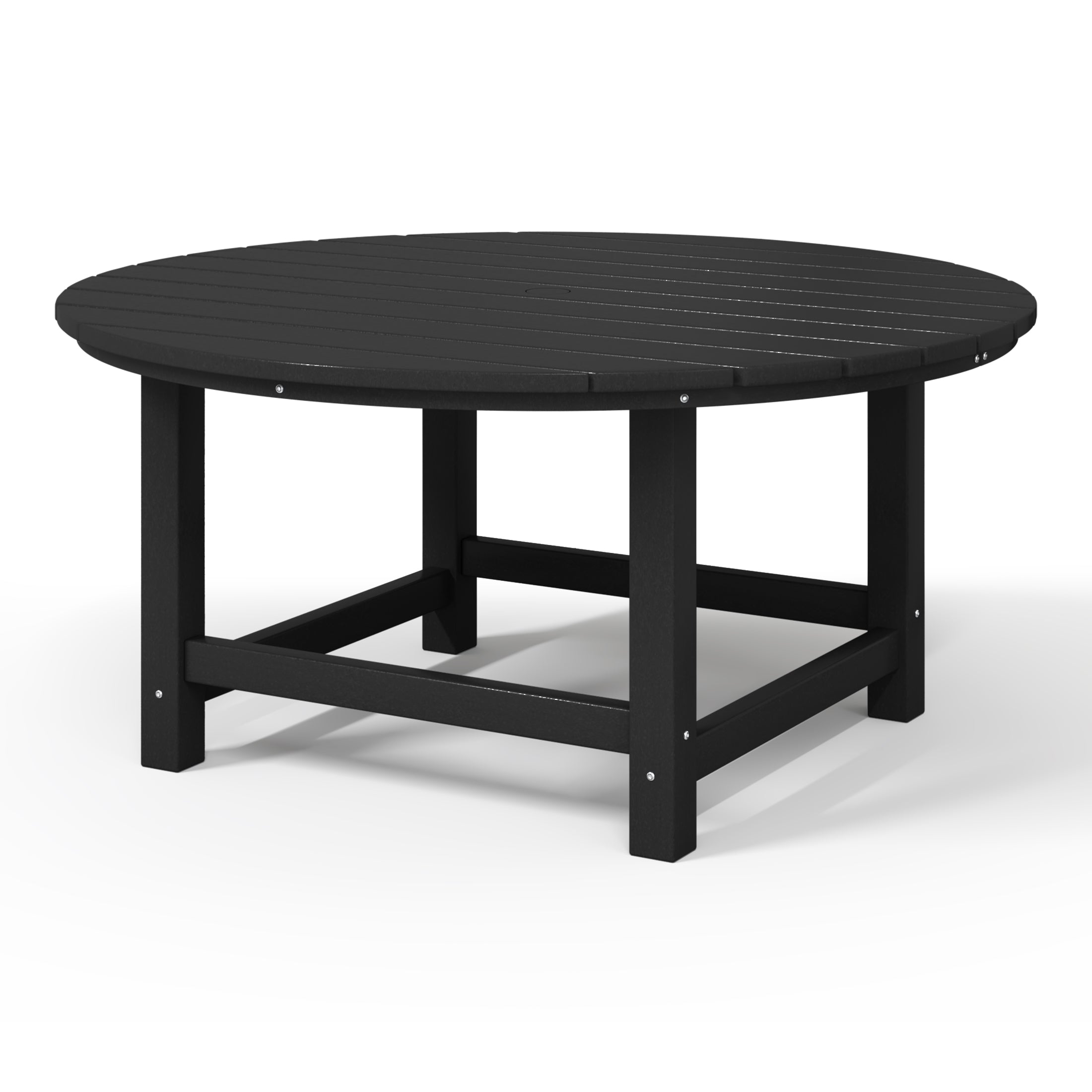 Paradise Low Outdoor HDPE Round Patio Coffee Table